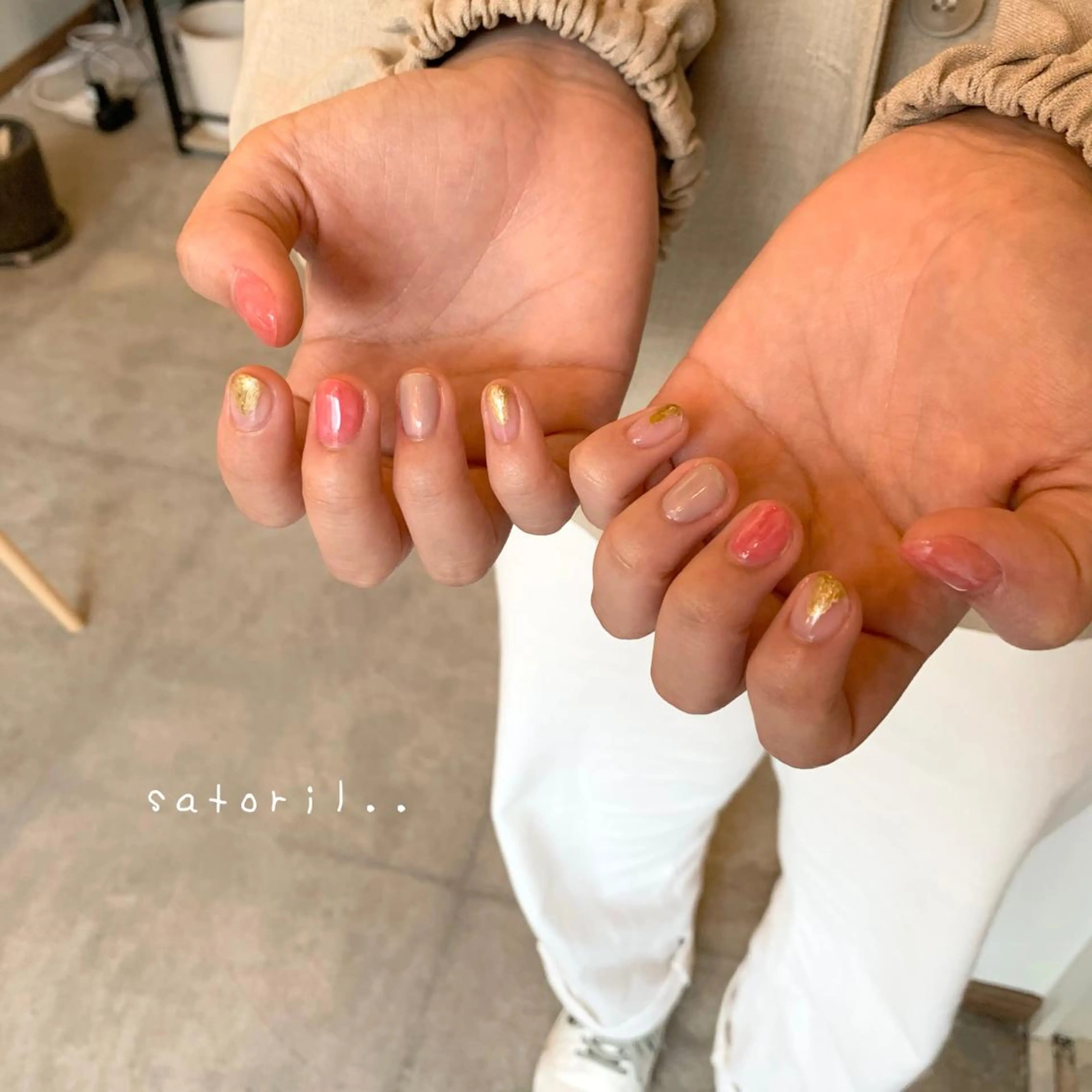 ネイル ゴールド Satoril..nail room所属・satoril.. nail roomのネイルデザイン