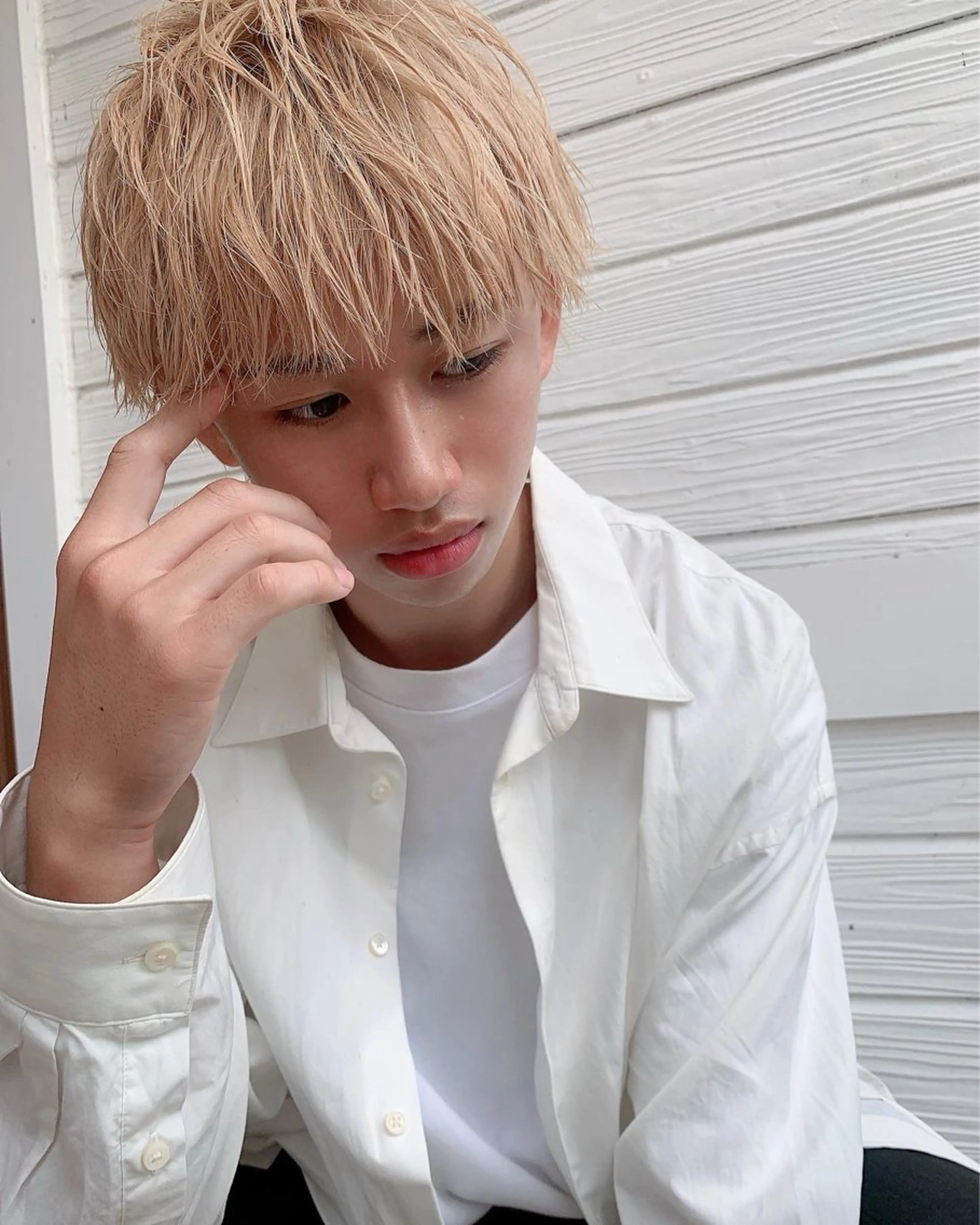 ショート カラー メンズ イーストハムネオ高木 亮人🌿のヘアスタイル