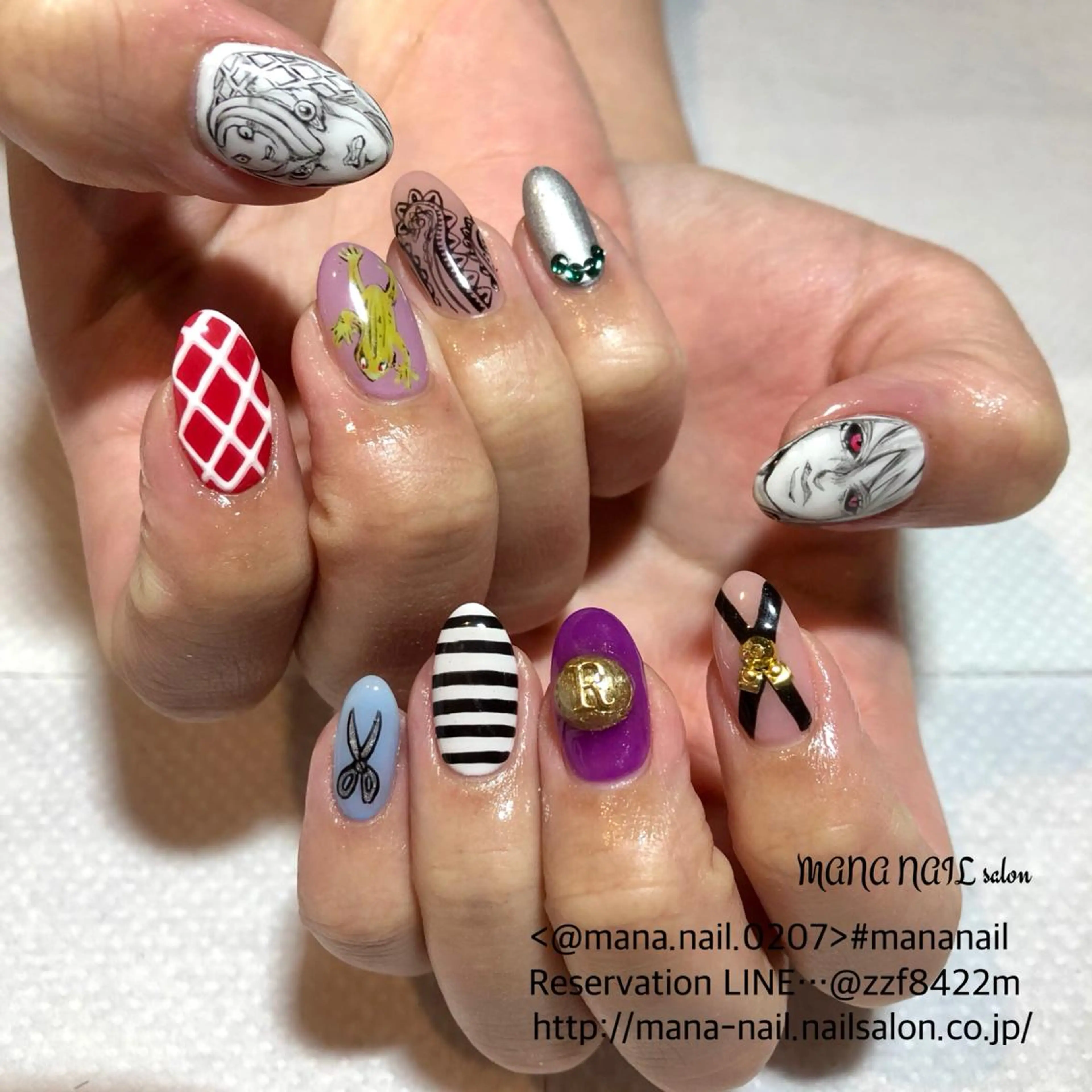 ネイル 長さ出し ジェルネイル 春ネイル 夏ネイル ネイルチップ 廣瀬 真奈美のネイルデザイン