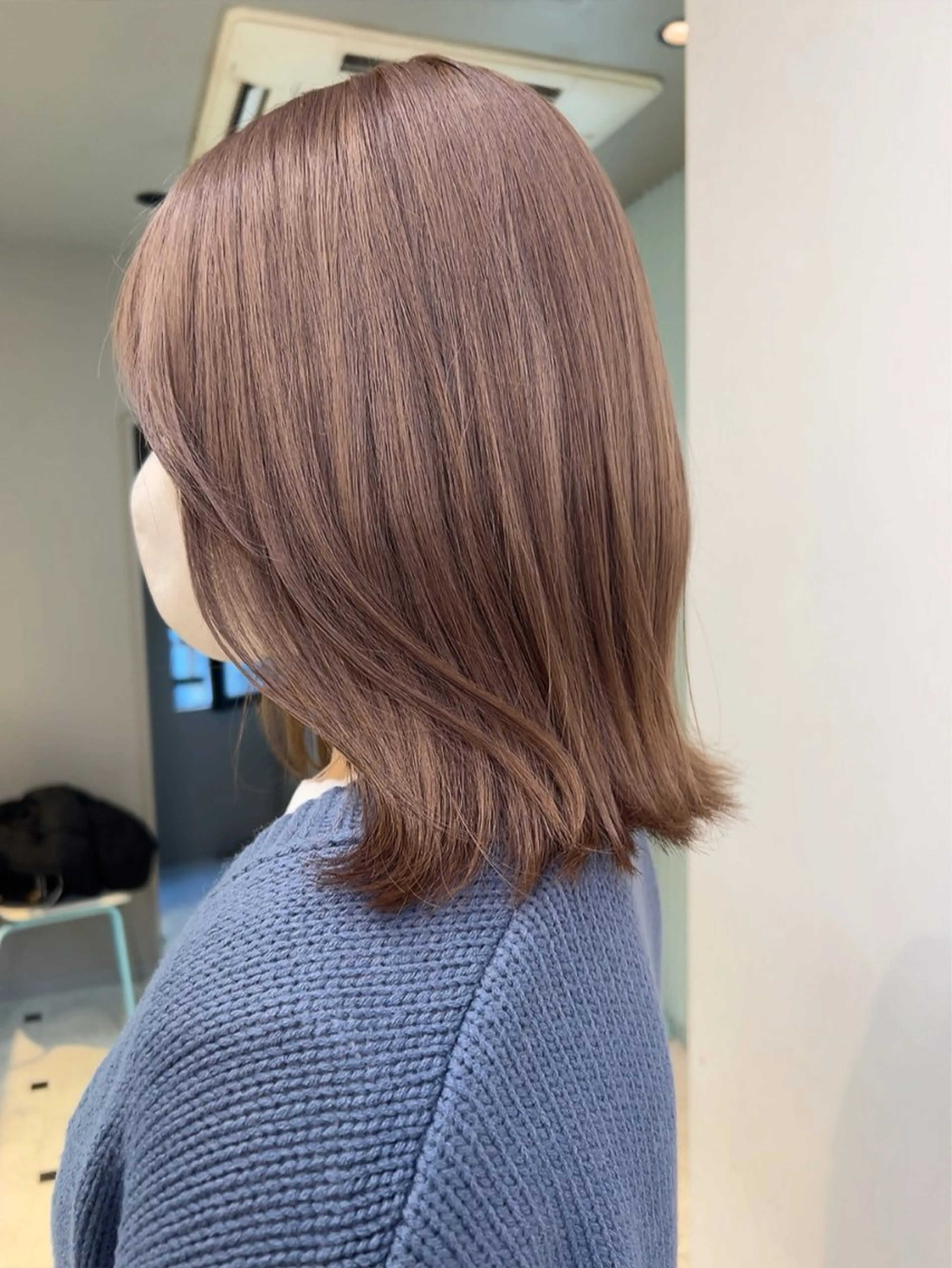 ミディアム カラー ヘアカラー トリートメント ヘッドスパ ヘアセット 🥞ベージュ系カラー 【すずきりほ】🥞のヘアスタイル