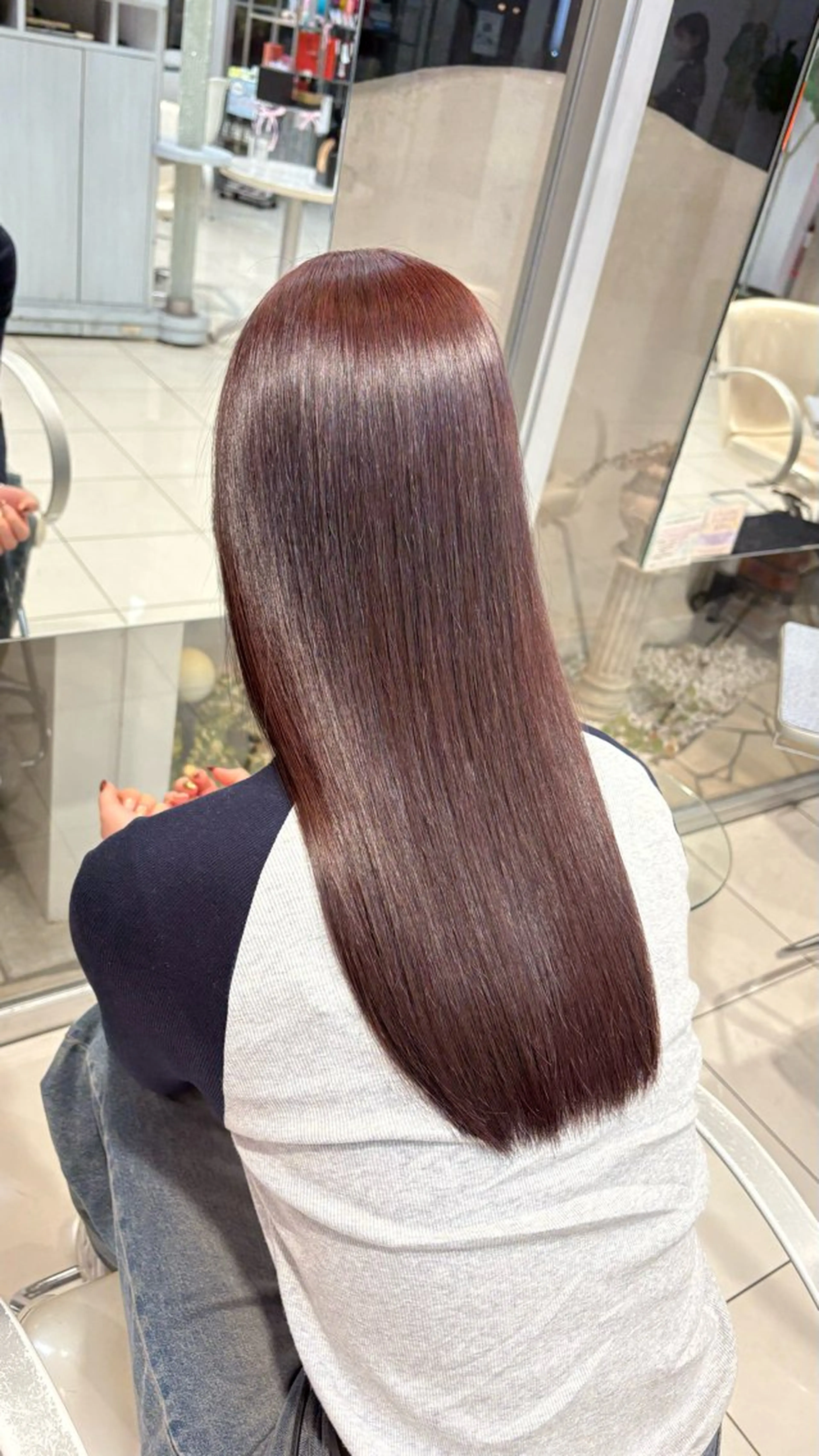 ロング カラー ヘアカラー トリートメント 盛れる韓国ヘア🩰/ 透明感カラー/華のヘアスタイル