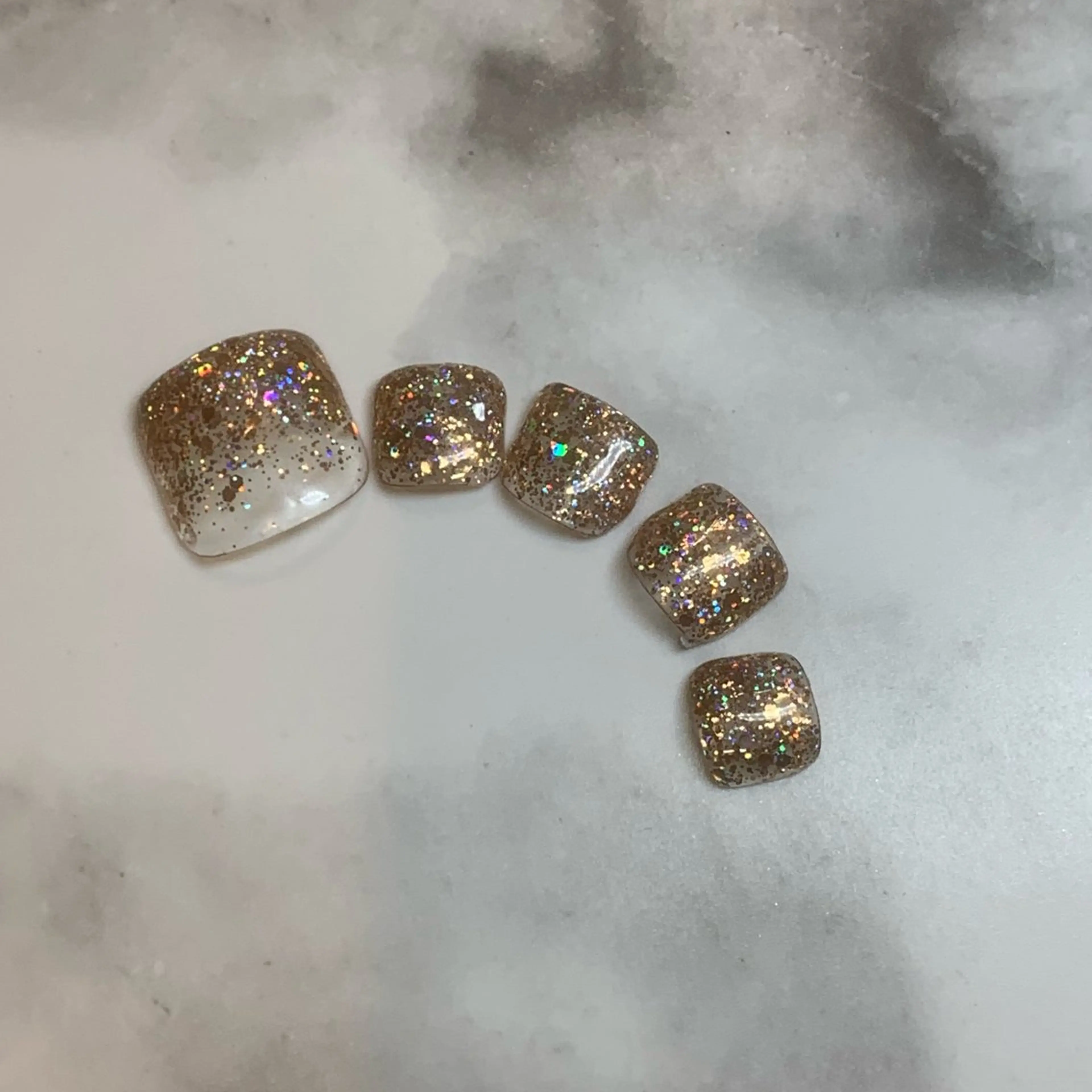 ネイル フットネイル グラデーション ラメ(グリッター) ラメグラデーション SUZUKI Mのネイルデザイン