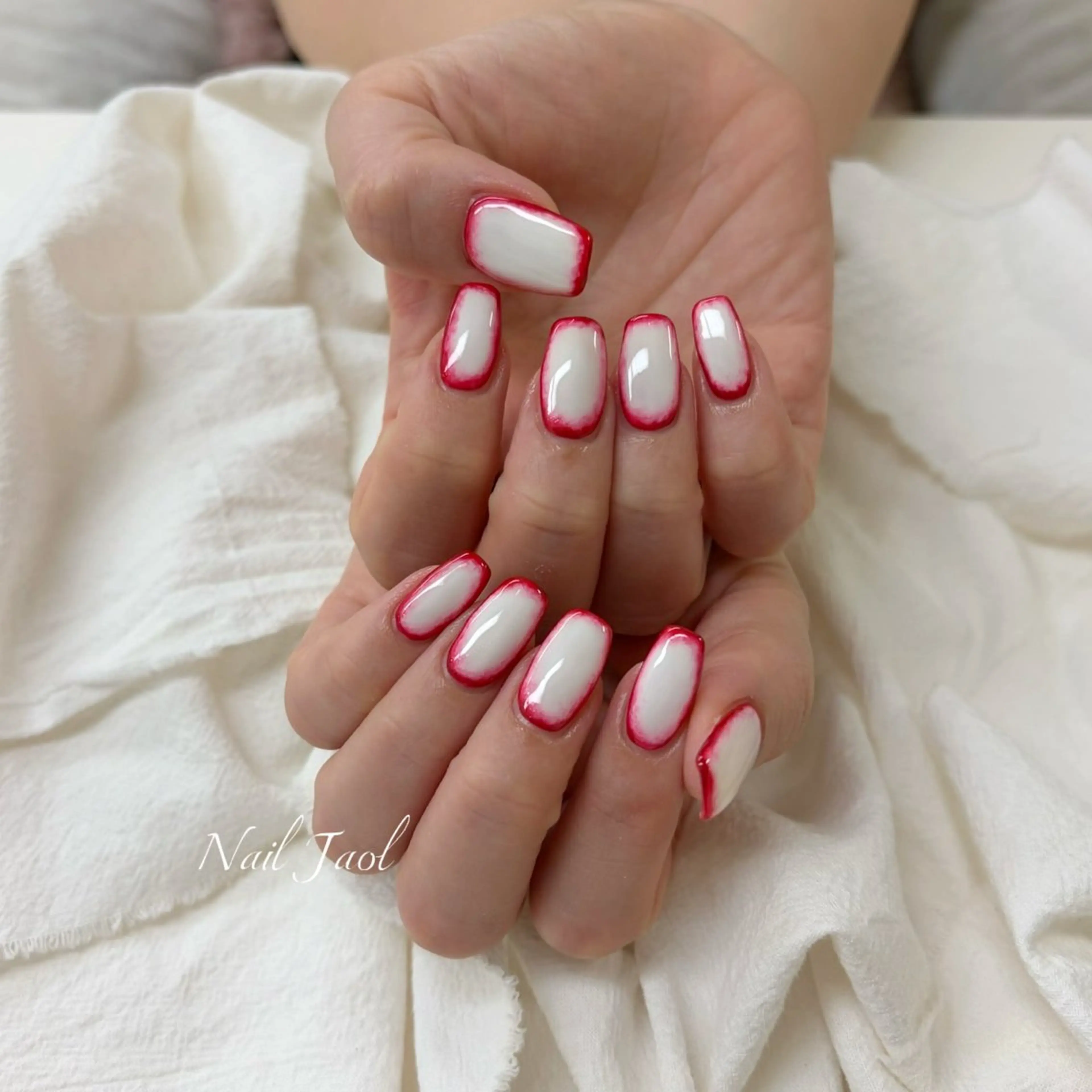 ミディアム ハロウィン 韓国風ヘア ハンドネイル nail jaol池袋店所属・ネイルJaol 池袋のネイルデザイン