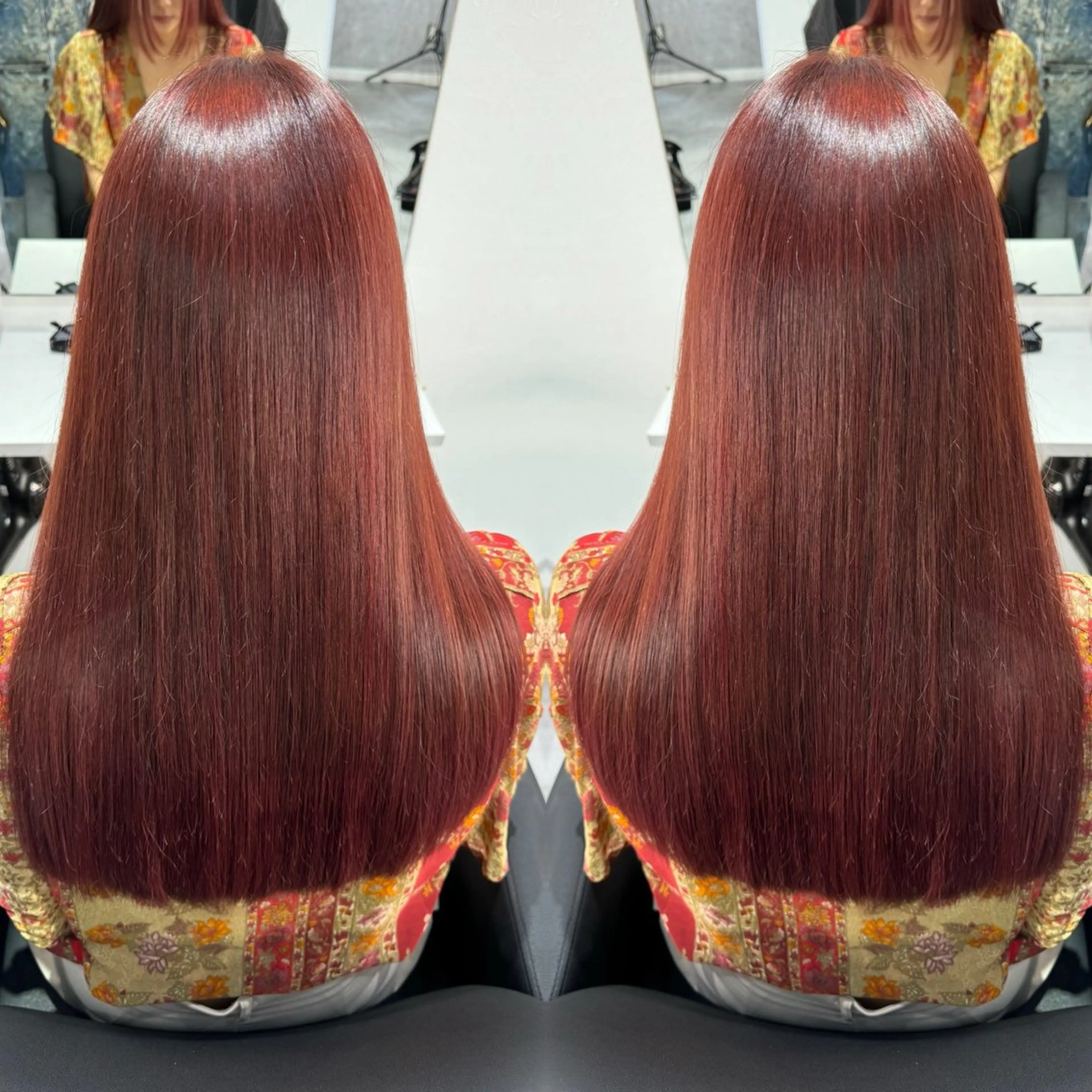 🩷高発色◎ブリーチ無しダブルカラー➕🩷オーダートリートメントの写真