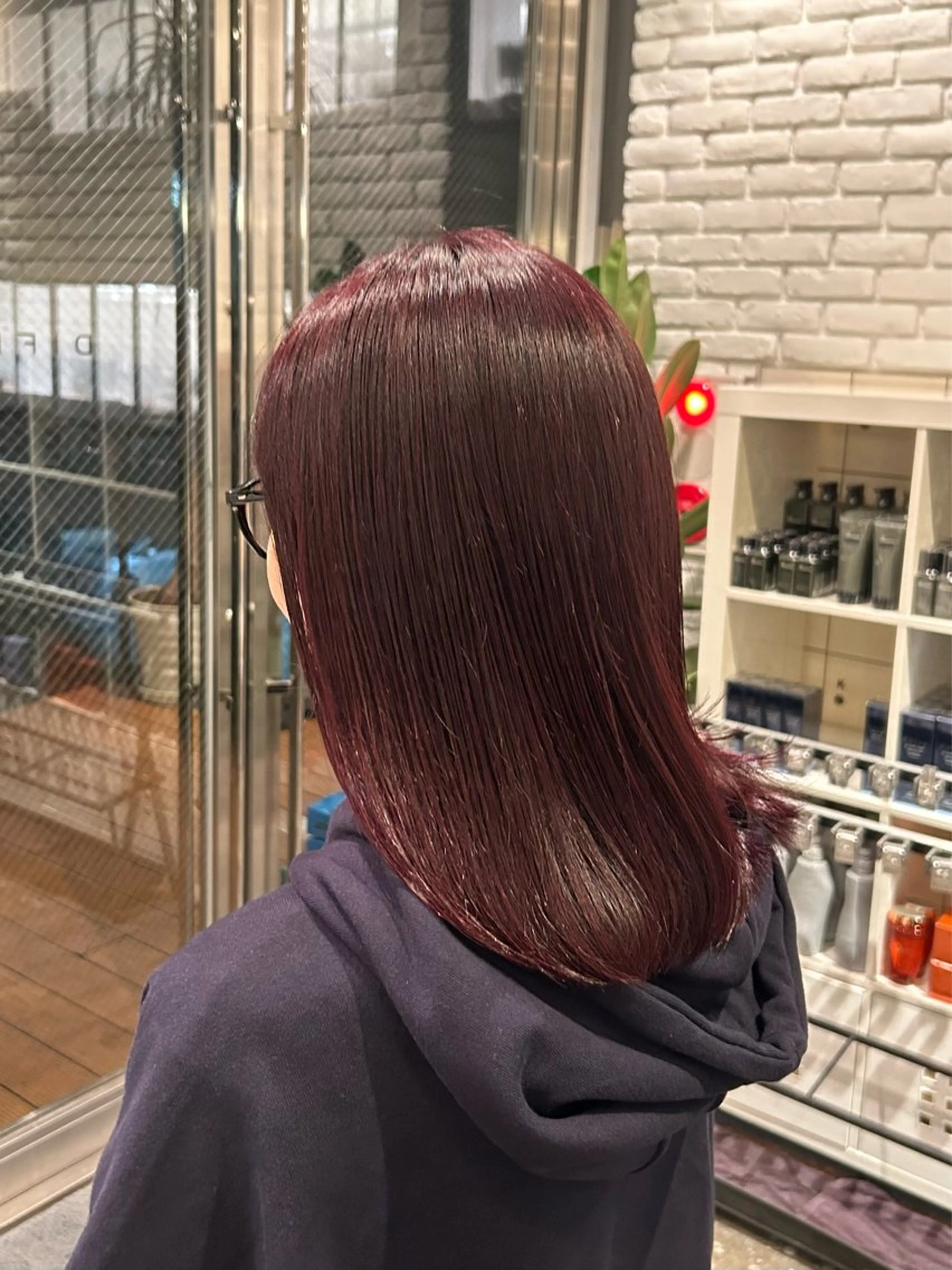 カラー レッドカラー ディフィーノ青山所属・💫ノノカ💫ボブ/ 暖色カラー/表参道のヘアスタイル