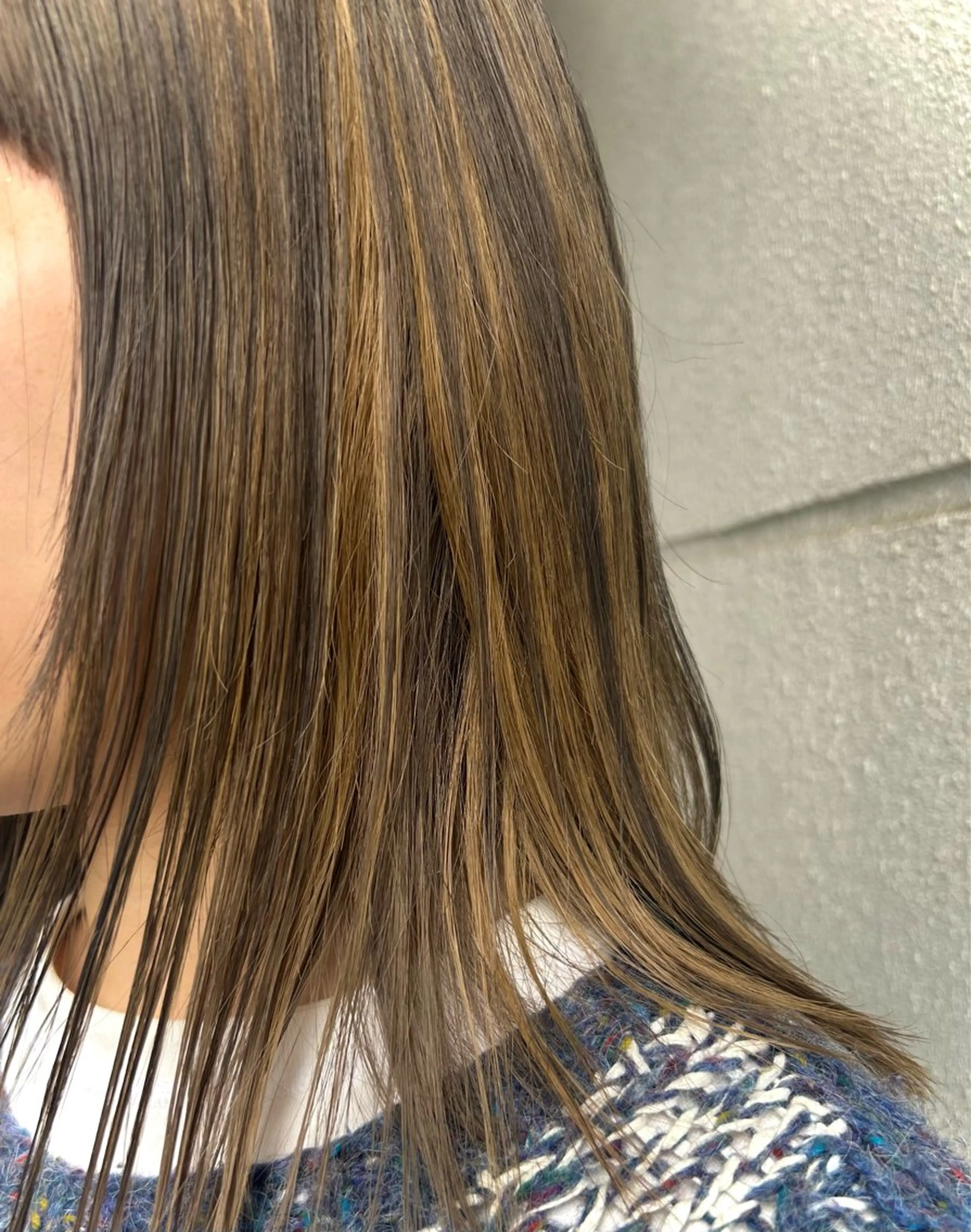 【ブリーチ無し】デザインカラー💟💛の写真