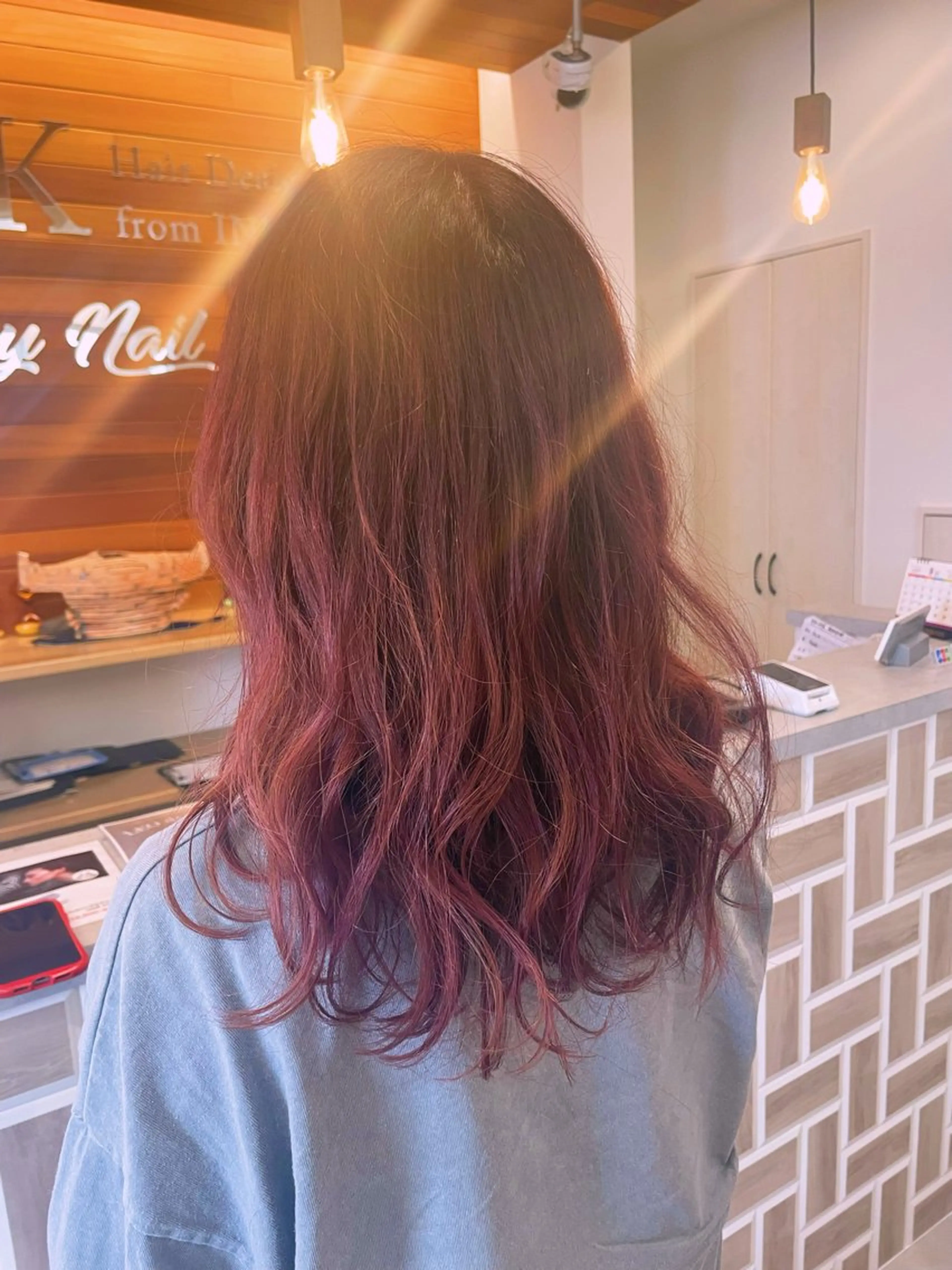 ロング カラー no4ナチュラル戸祭所属・山越 美裕樹のヘアスタイル