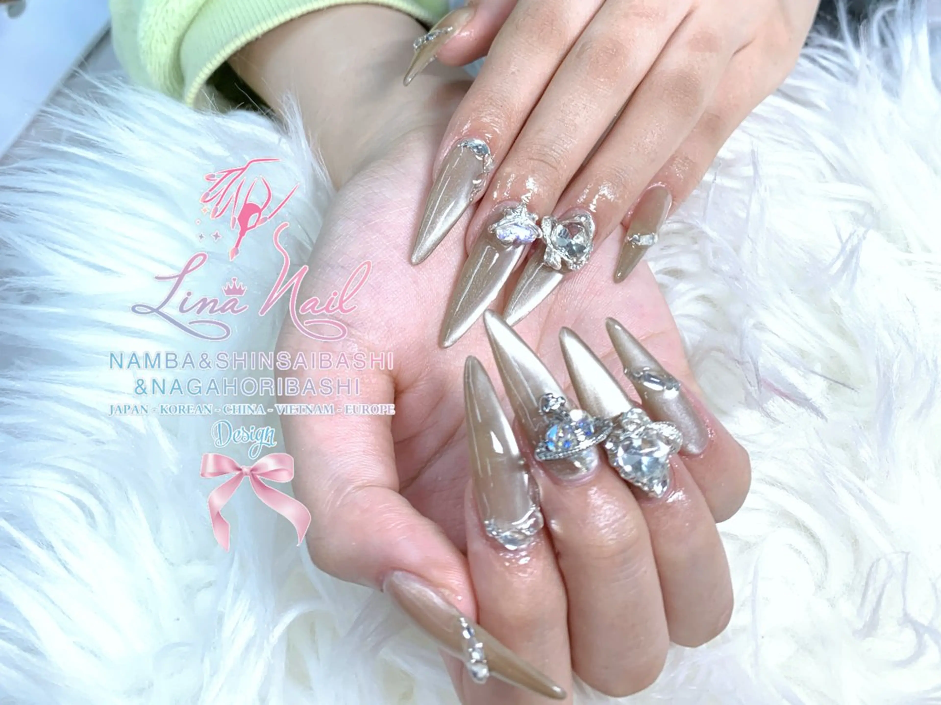 ネイル チークネイル 桜ネイル フラッシュネイル フットネイル ジェルネイル リナネイル 長堀橋店／東心斎橋店のネイルデザイン