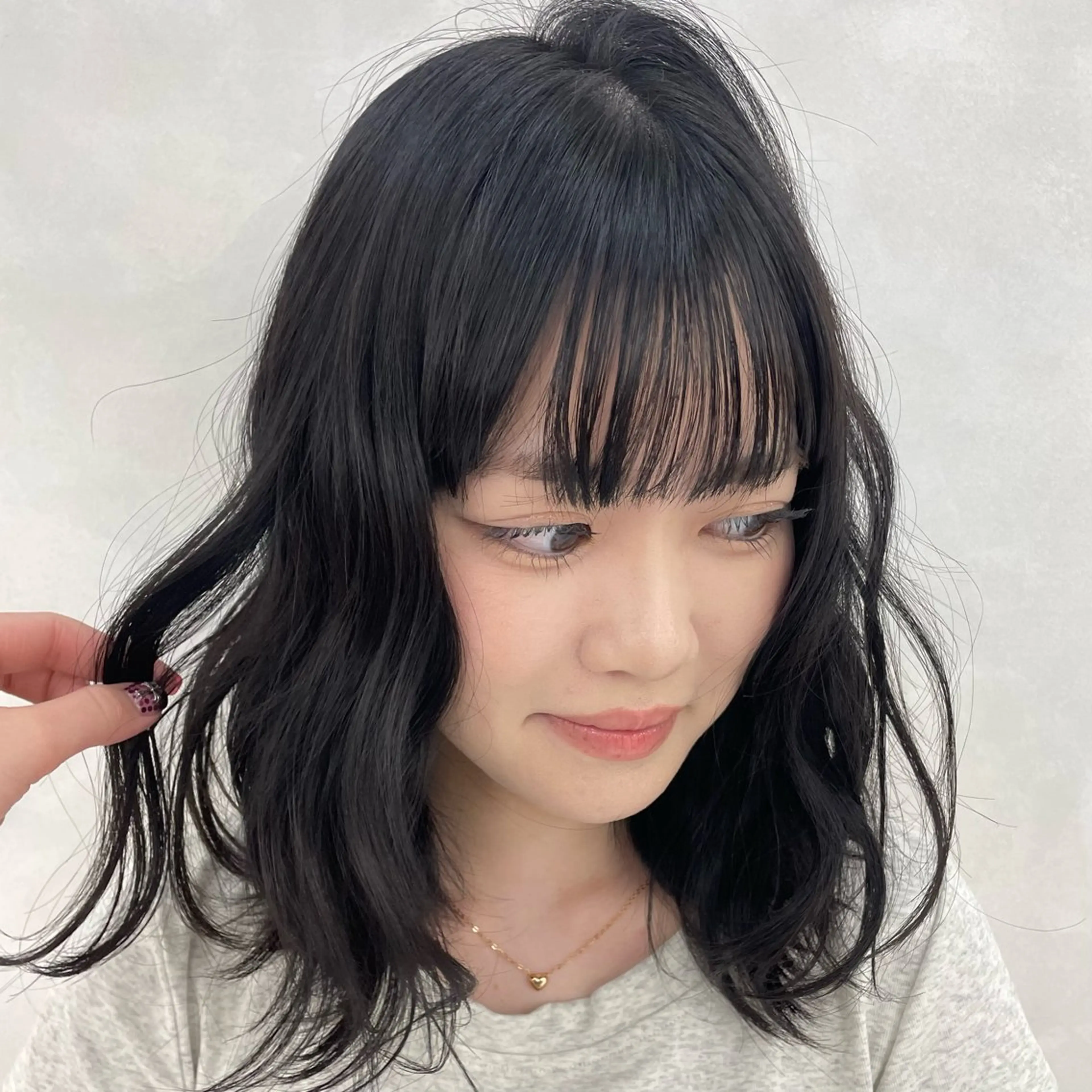 カラー ヘアカラー KAHO 大阪カラーモデル募集のヘアスタイル