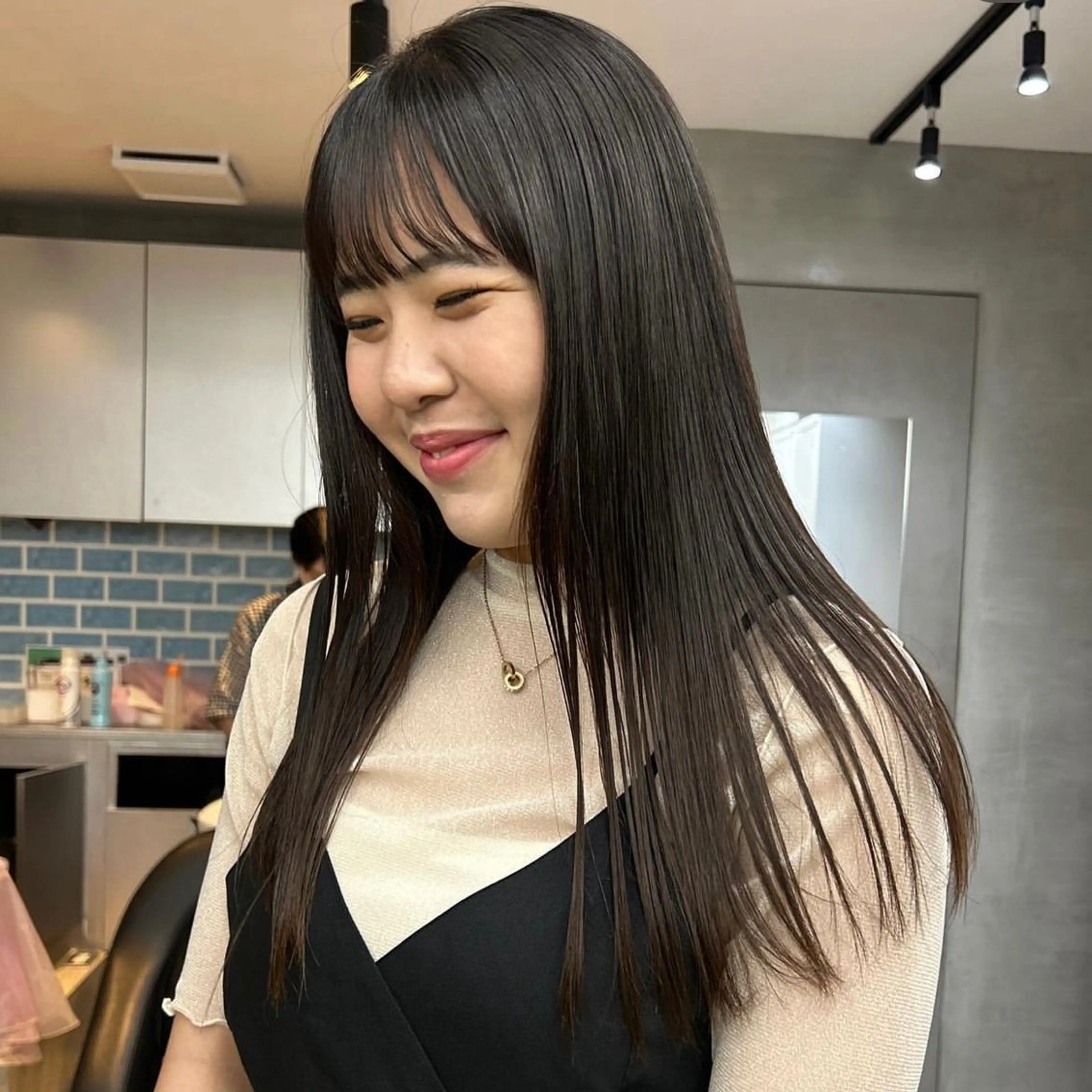 ロング カラー パーマ 縮毛矯正 ストレートパーマ おぐらみゆう 🍎ボブ/ショートのヘアスタイル