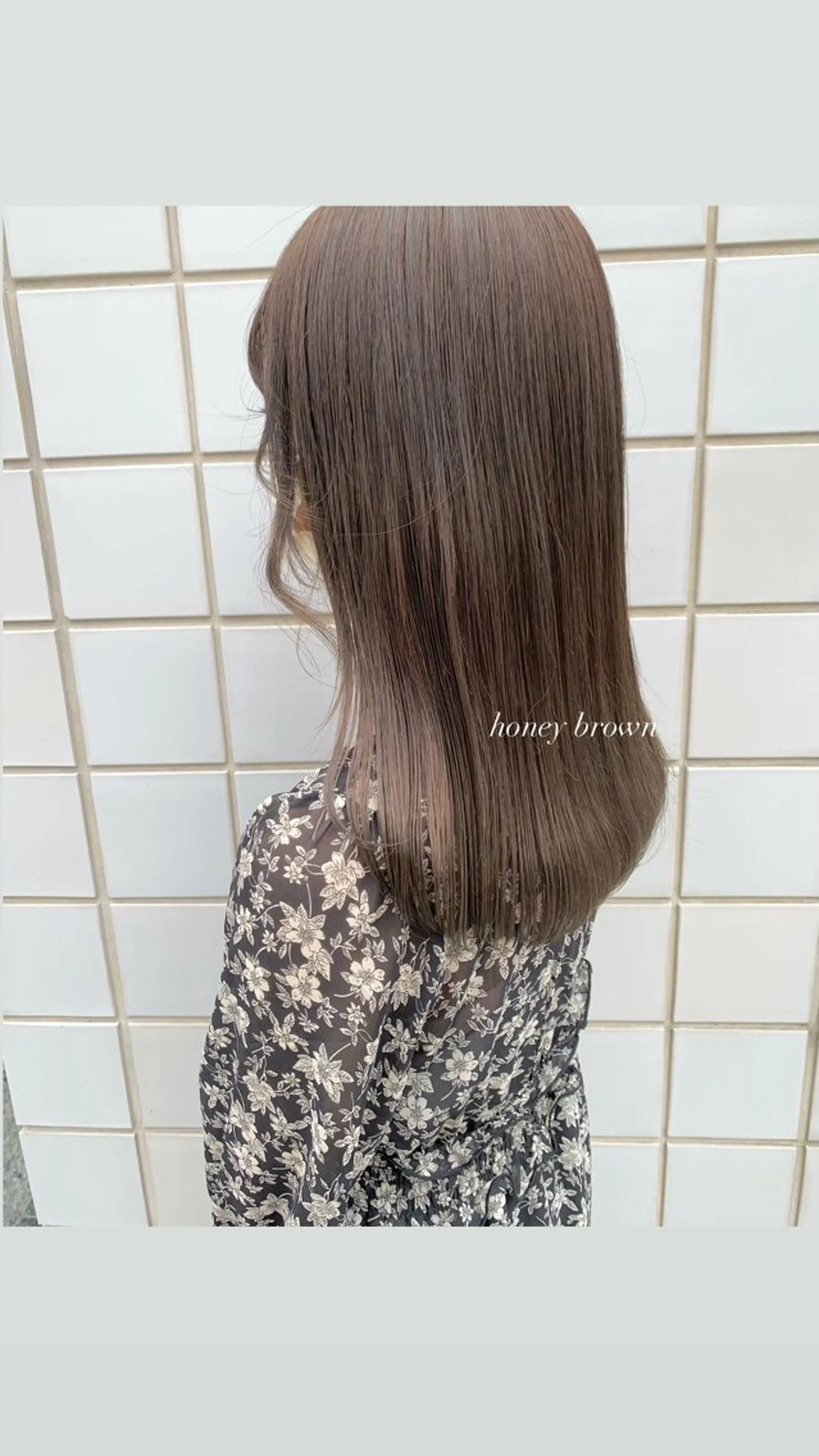 ミディアム ヘアカラー ParveMix 宮﨑 梨里のヘアスタイル