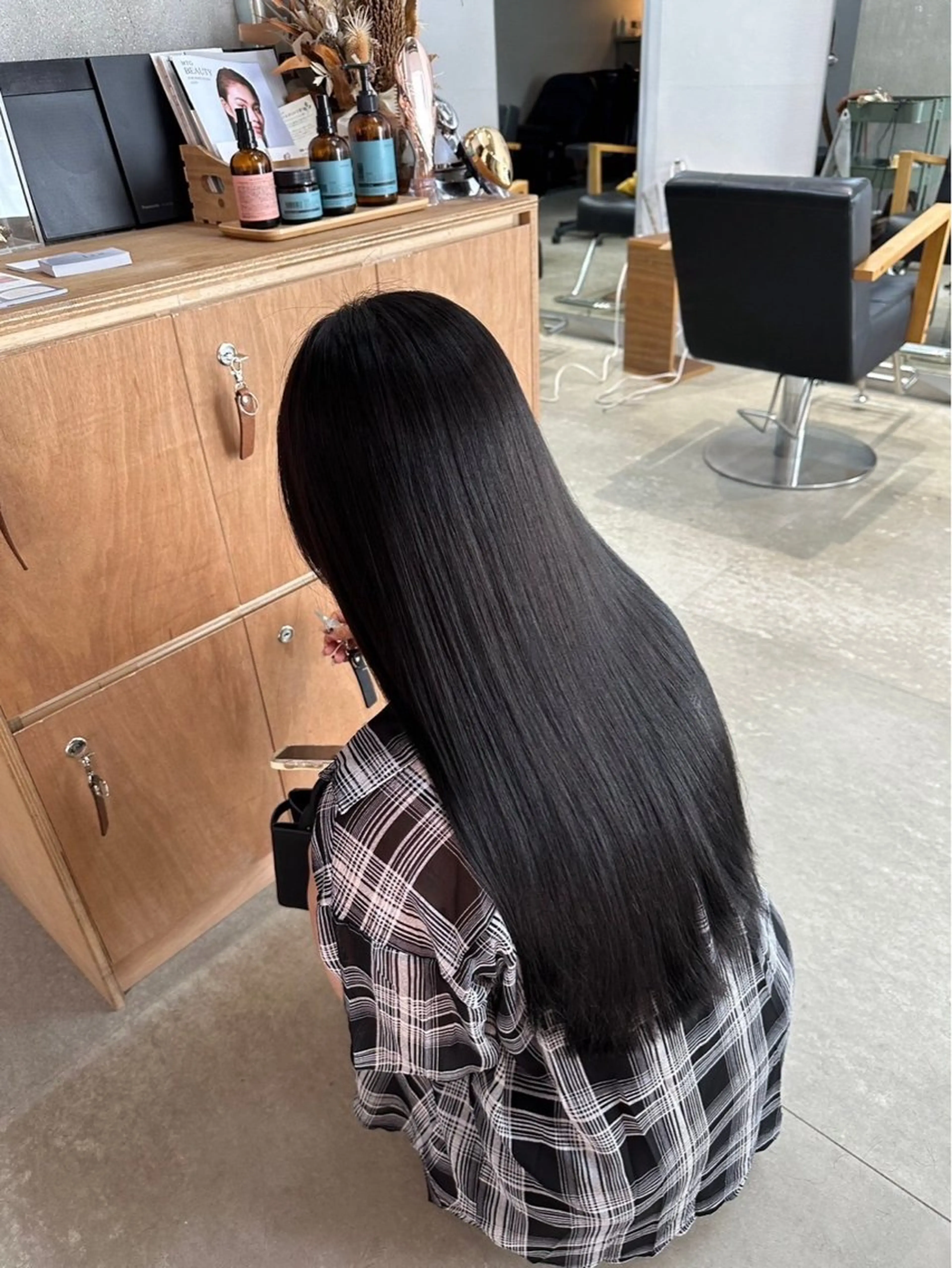 ロング 縮毛矯正 Le'a  谷町🌱 ツボタホノカのヘアスタイル