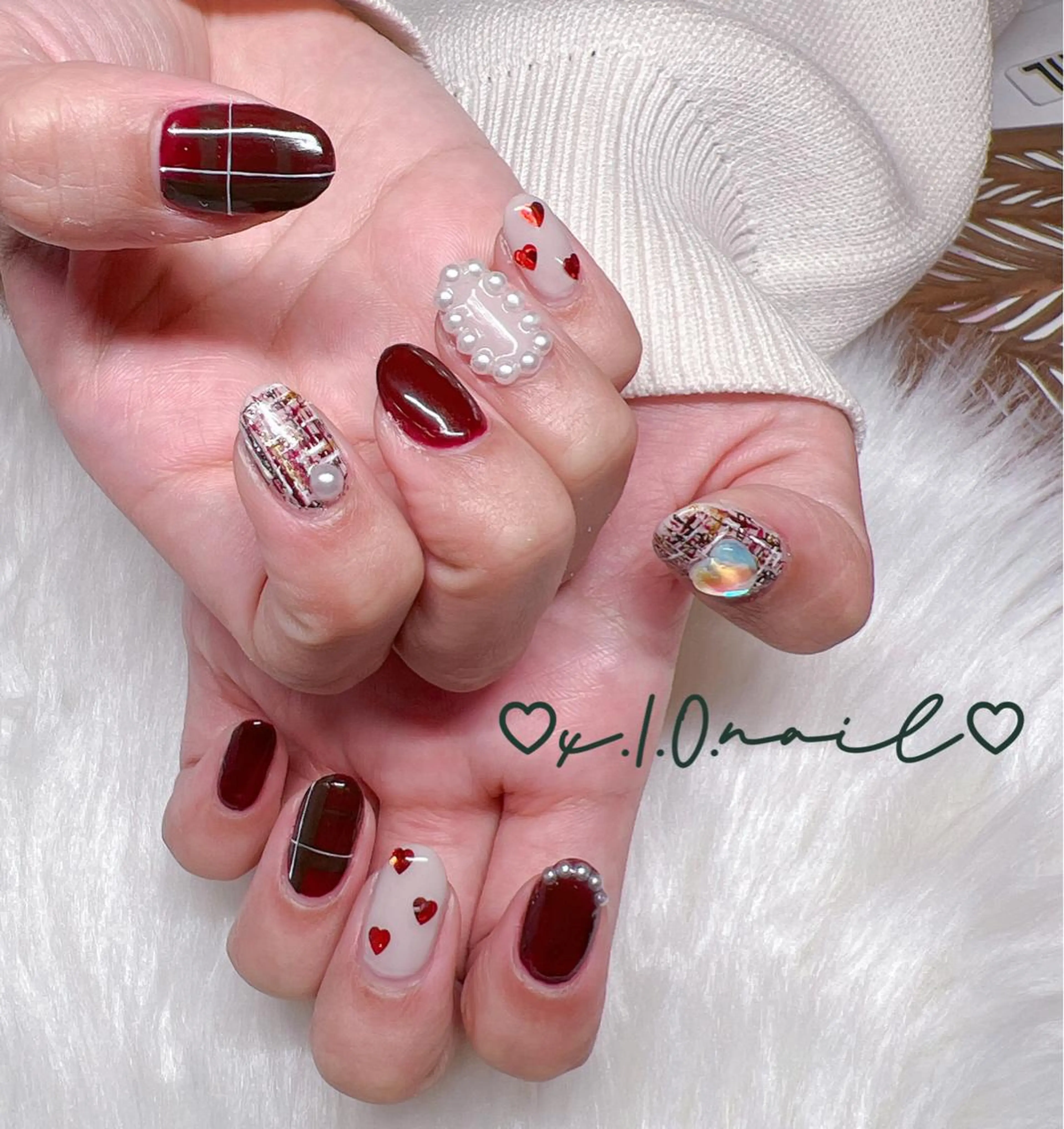 ネイル アニマル柄 アートネイル ニュアンスネイル ネイルチップ ハンドネイル x.1.0.nail ♡Cのネイルデザイン