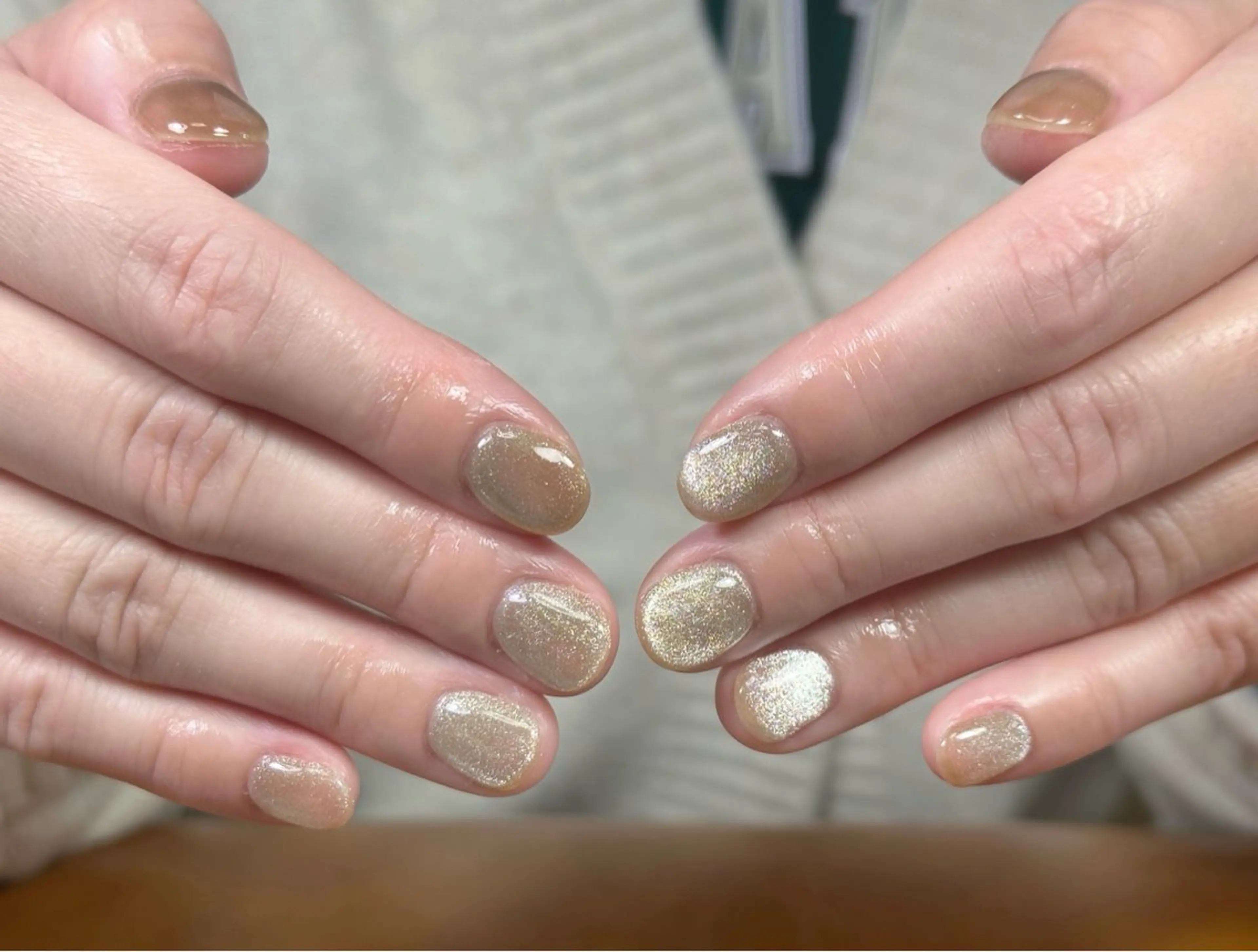 ネイル フットネイル ジェルネイル マグネットネイル 持ち込み ニュアンスネイル ハンドネイル Miri nail salonのネイルデザイン