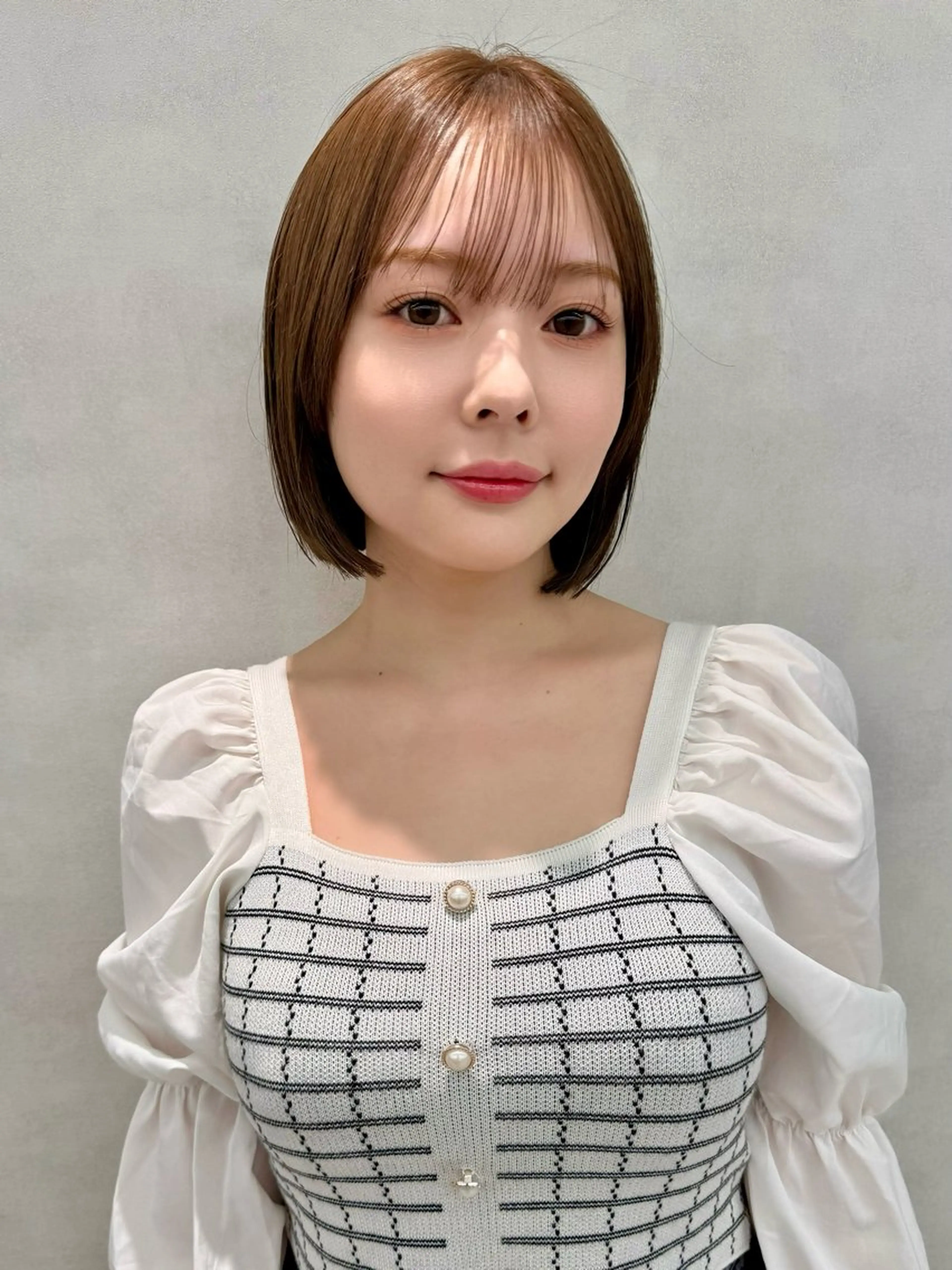 ミディアム レイヤー/韓国/ 顔周り/しんやのヘアスタイル