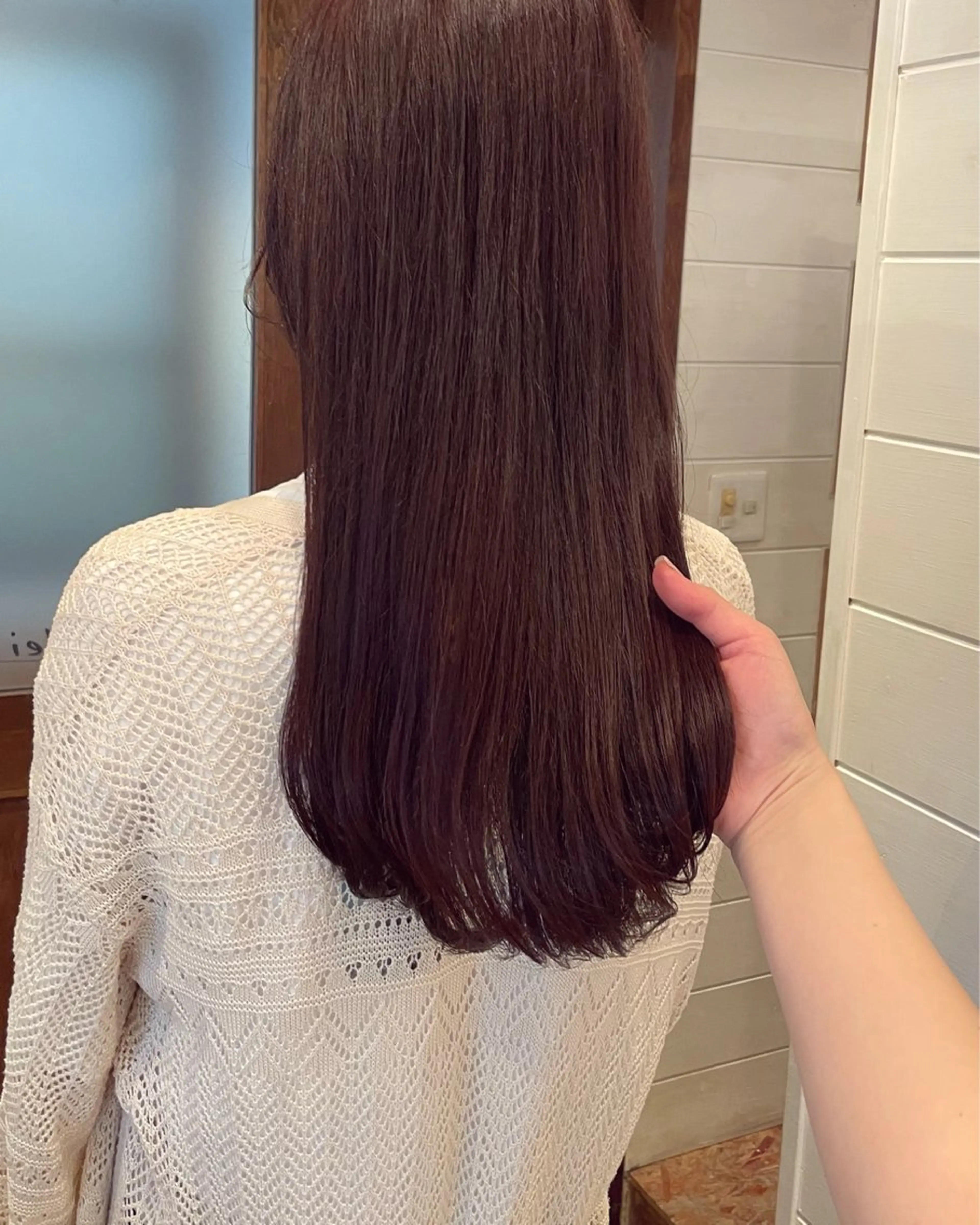 ロング ボブ/縮毛矯正/レイ ヤー♡Natsukiのヘアスタイル