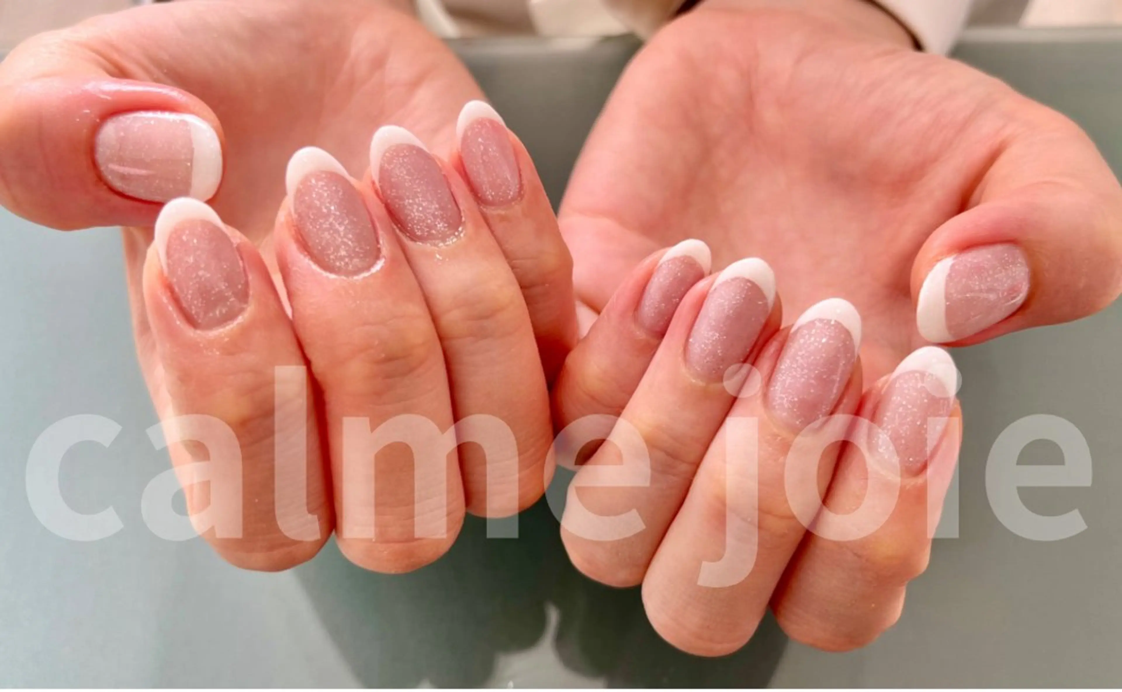 ネイル フレンチネイル calme joieのマツエク・マツパデザイン
