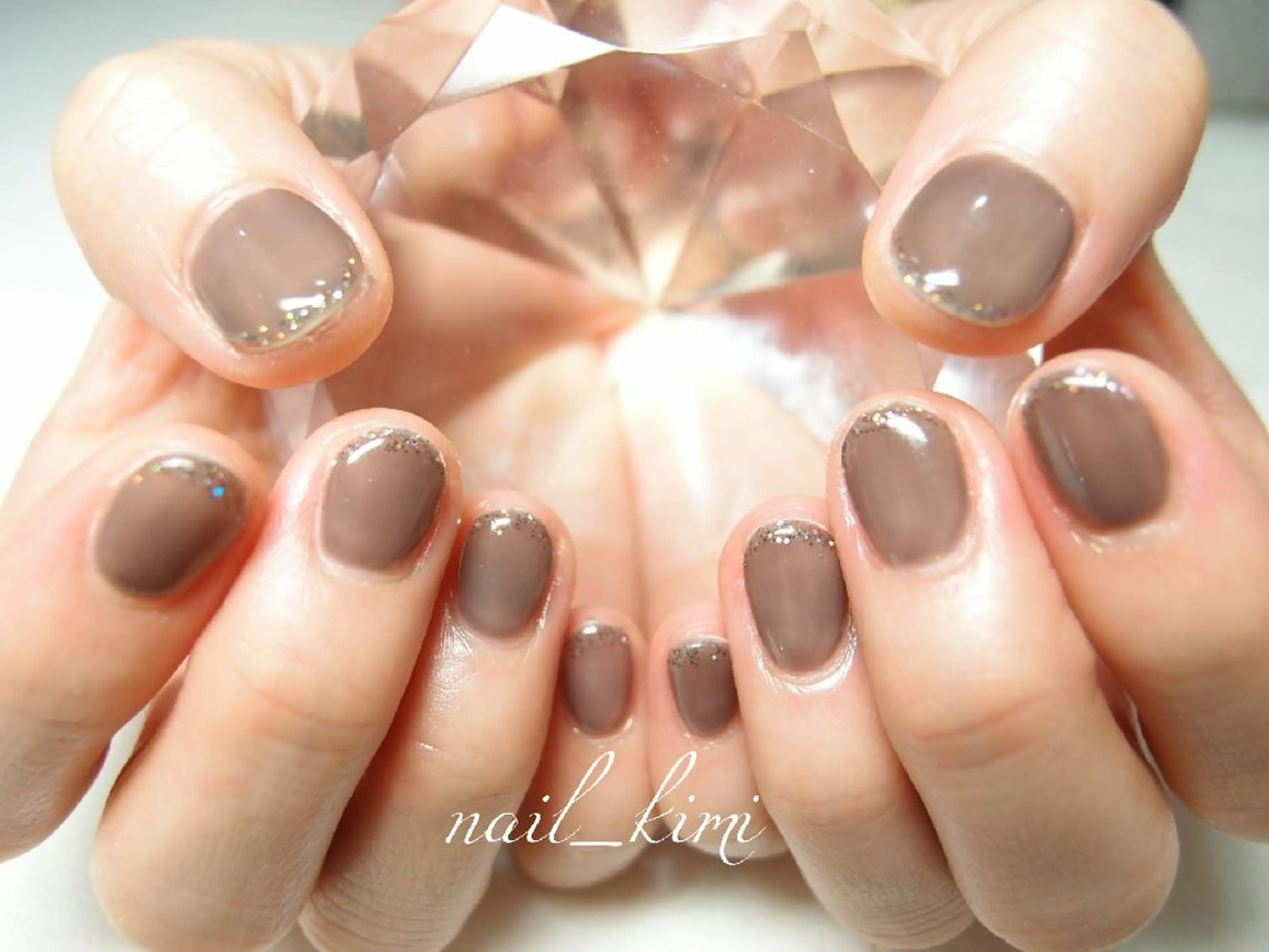 メンズ ネイル ラメ(グリッター) ワンカラーネイル ConneQt所属・ETHOSENSE. kimikaのネイルデザイン