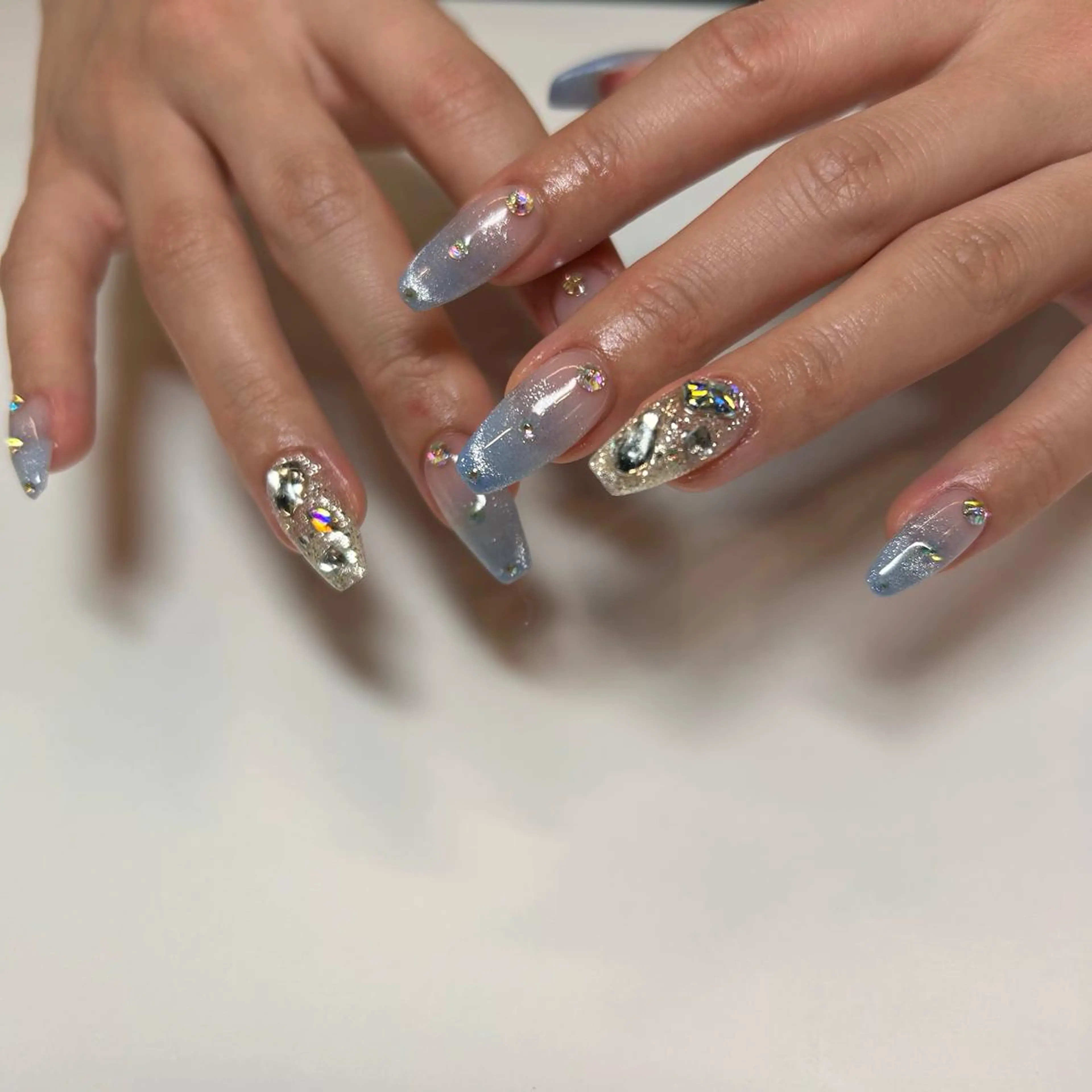 人気NO.1☆ジェル乗せ放題(アート、ストーン、ホロ、スタッズetc)の写真