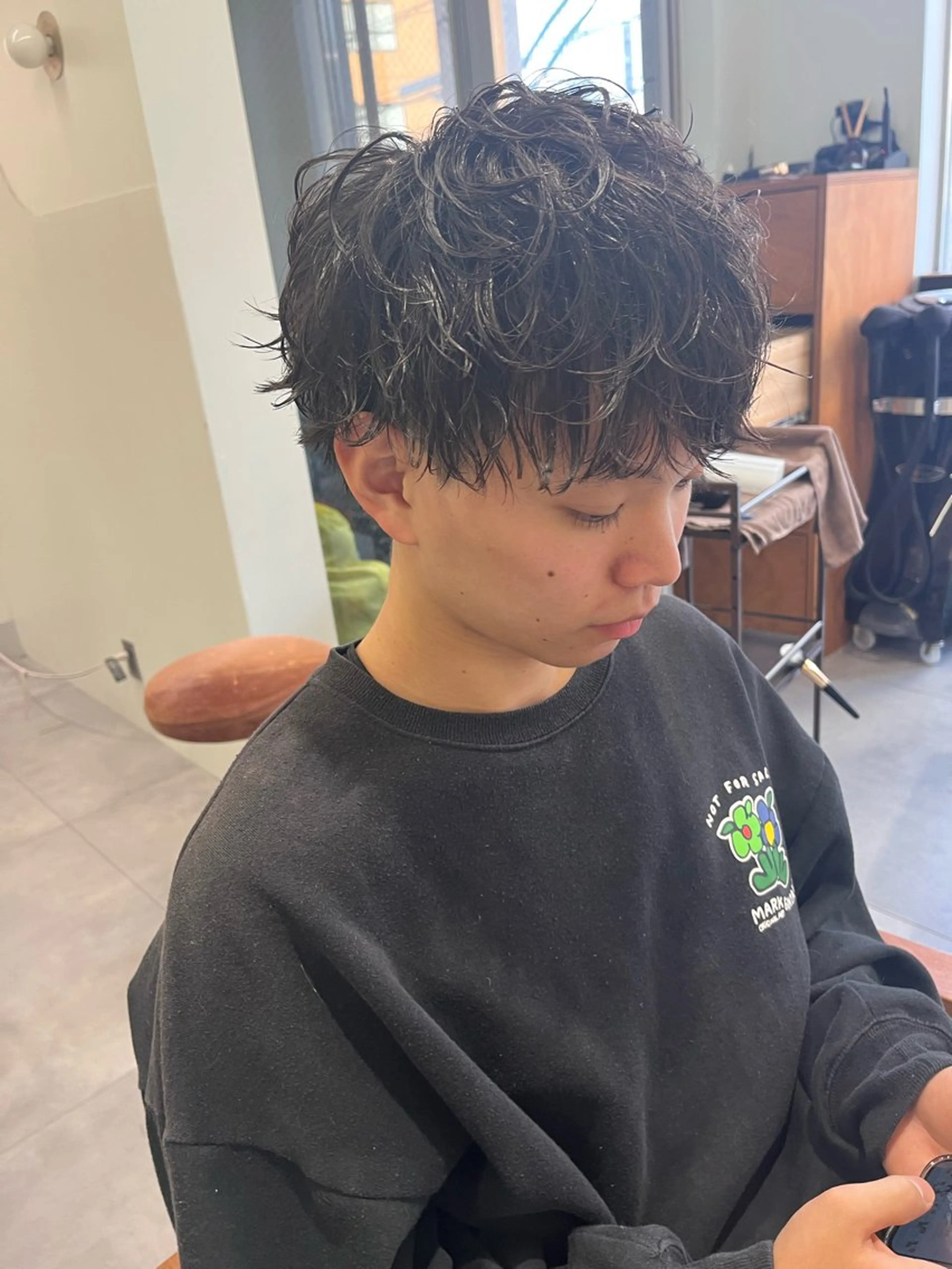 ショート パーマ メンズ Bond Story white所属・【メンズ特化】 メンズパーマ/雄斗のヘアスタイル