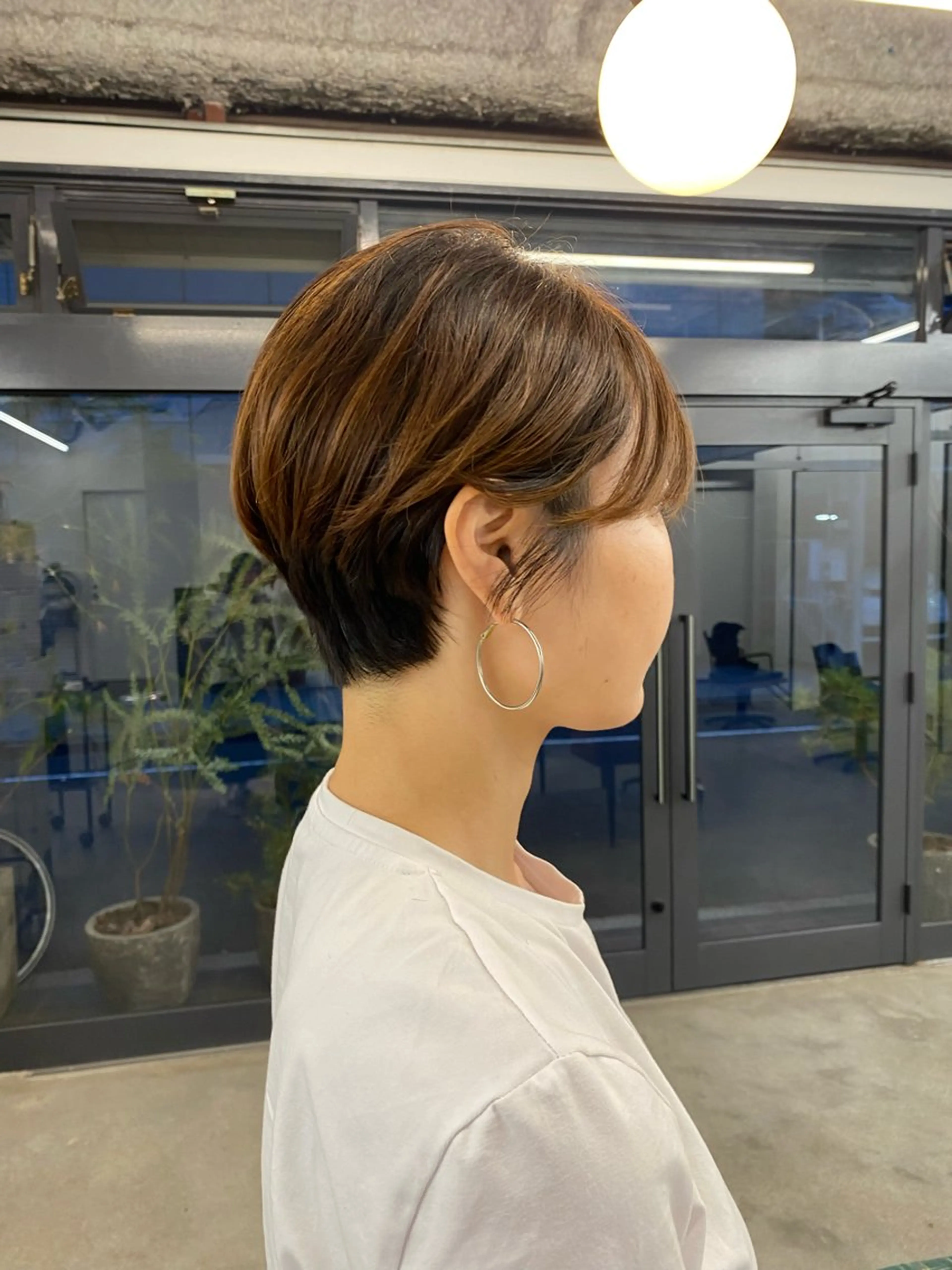 ショート くびれヘア ショートヘア 顔周りカット/透明感 カラー/rioのヘアスタイル