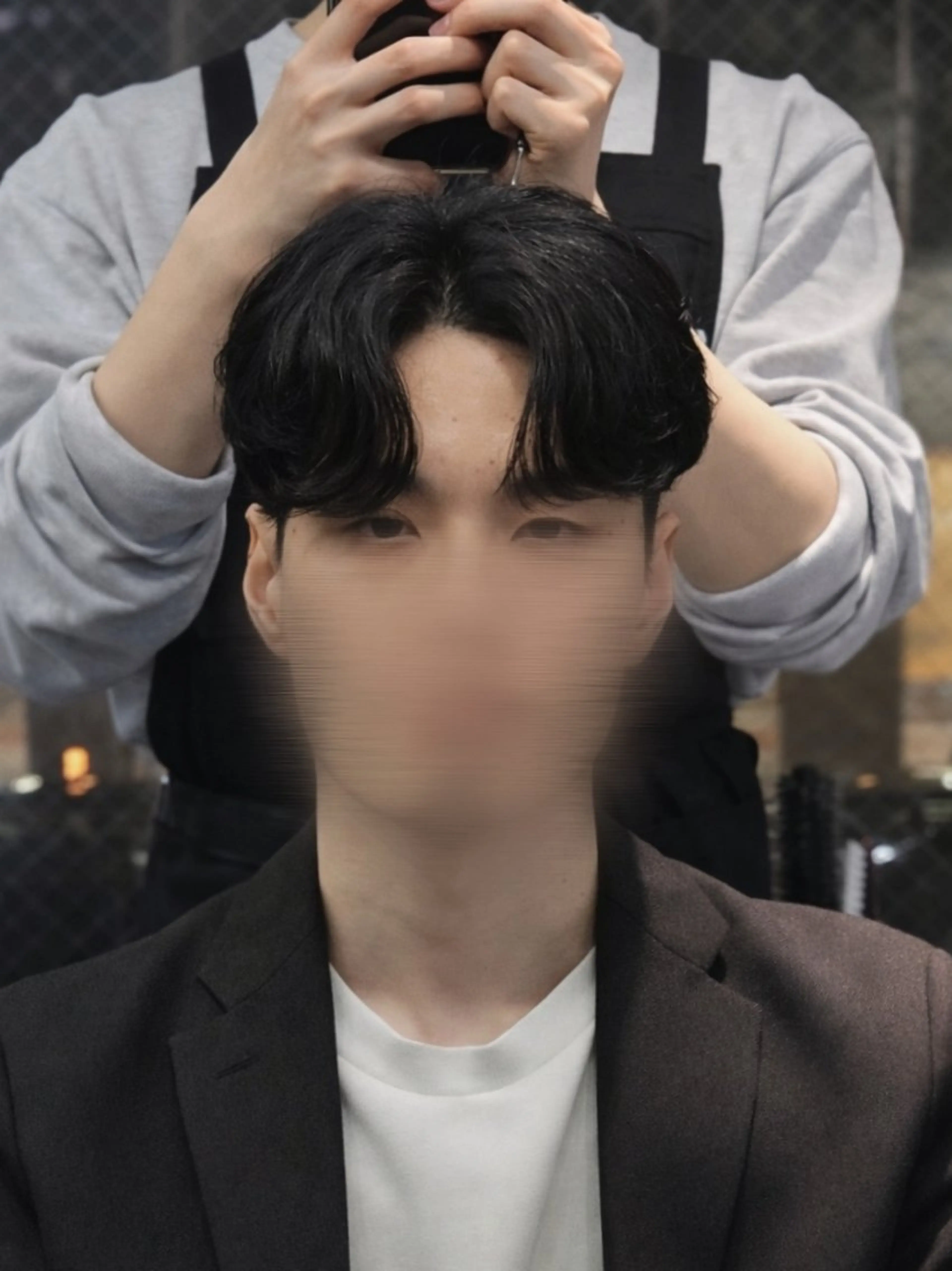 メンズ ダウンパーマ カルマパーマ メンズ韓国風 メンズパーマ カット パーマ 韓国メンズヘア/ コウセイのヘアスタイル