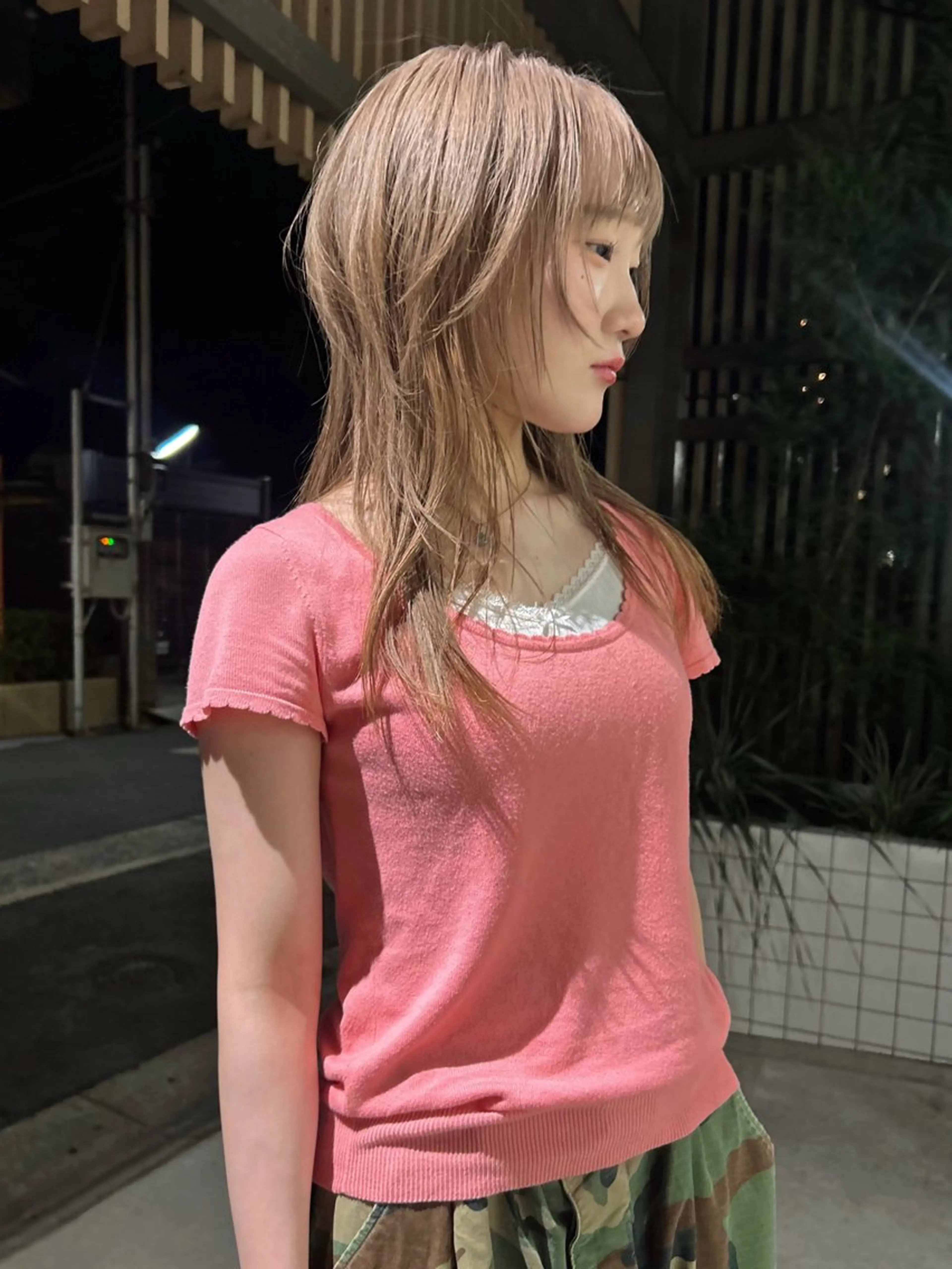 ロング ヘアカラー BROUN®所属・江坂カットモデル nacaのヘアスタイル