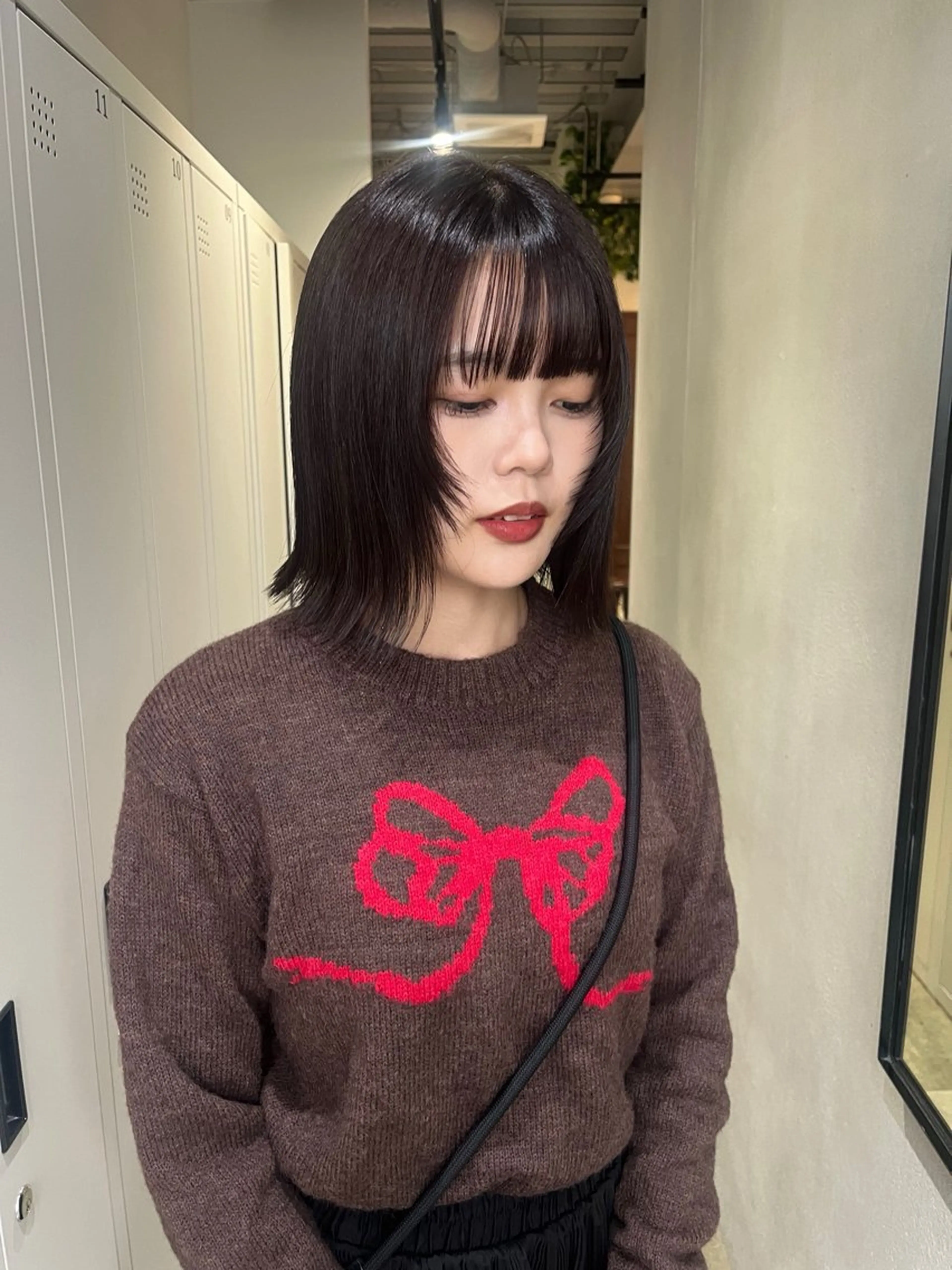 ミディアム saki‪🌱‬♡ /ボブ/透明感カラーのヘアスタイル