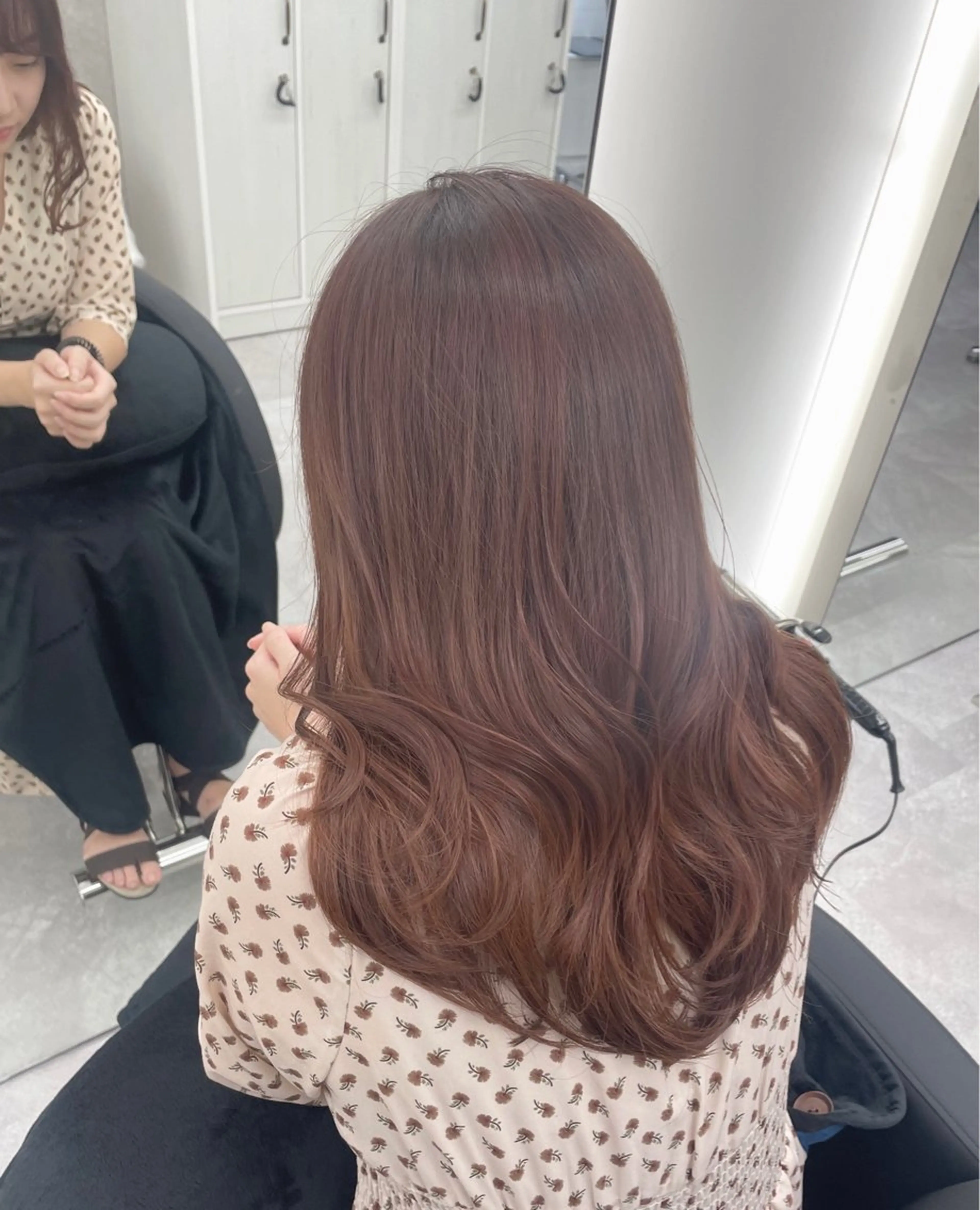 セミロング カラー 心斎橋/ブリーチなし 髪質改善/レイヤーのヘアスタイル