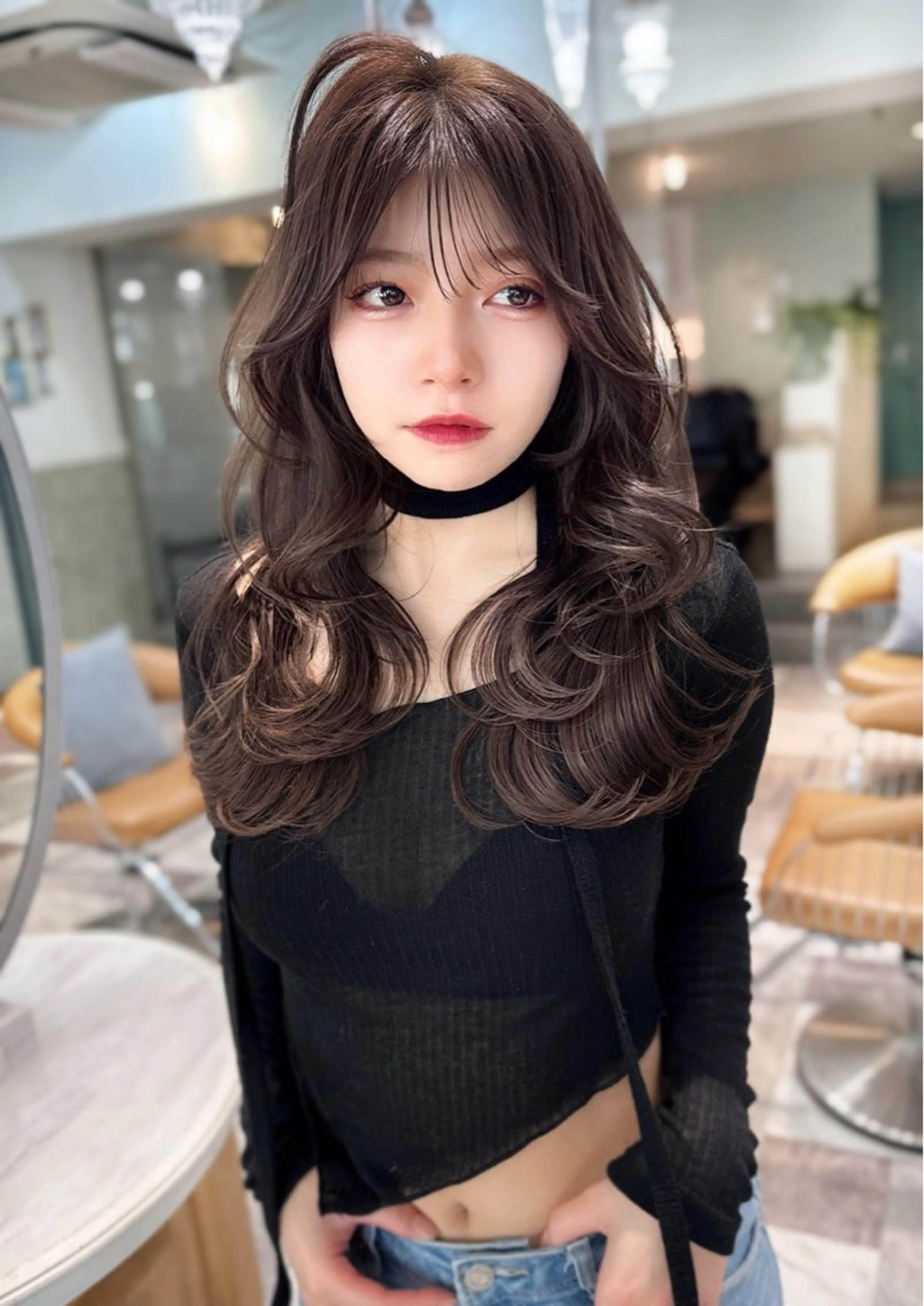 艶×艶🫶1番人気🫶🤍韓国小顔カット+傷まない髪質改善生カラー+3step髪質改善Tr🤍の写真