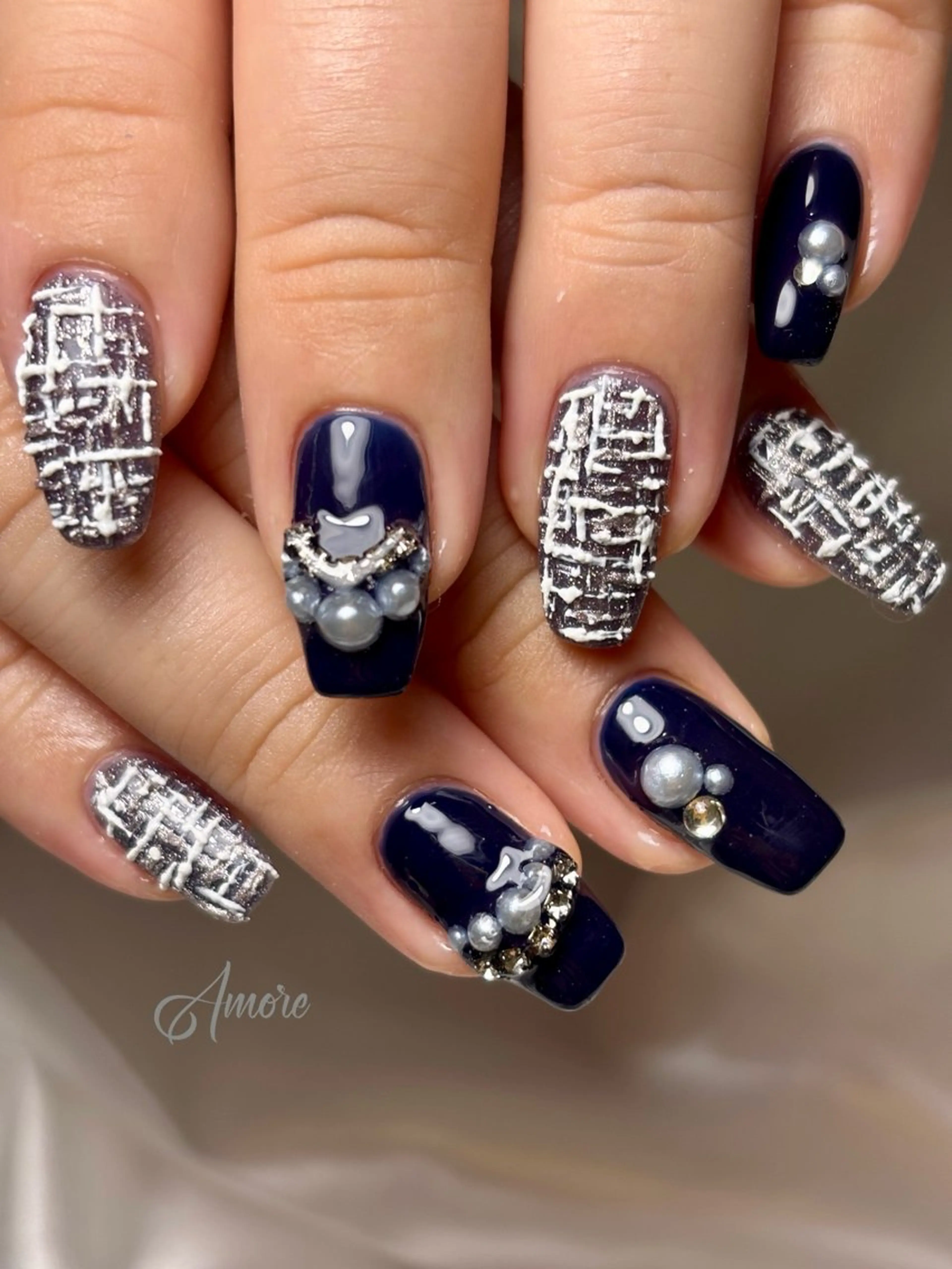 ネイル 桜ネイル ジェルネイル キラキラネイル 韓国ネイル マグネットネイル You kyehwaのネイルデザイン