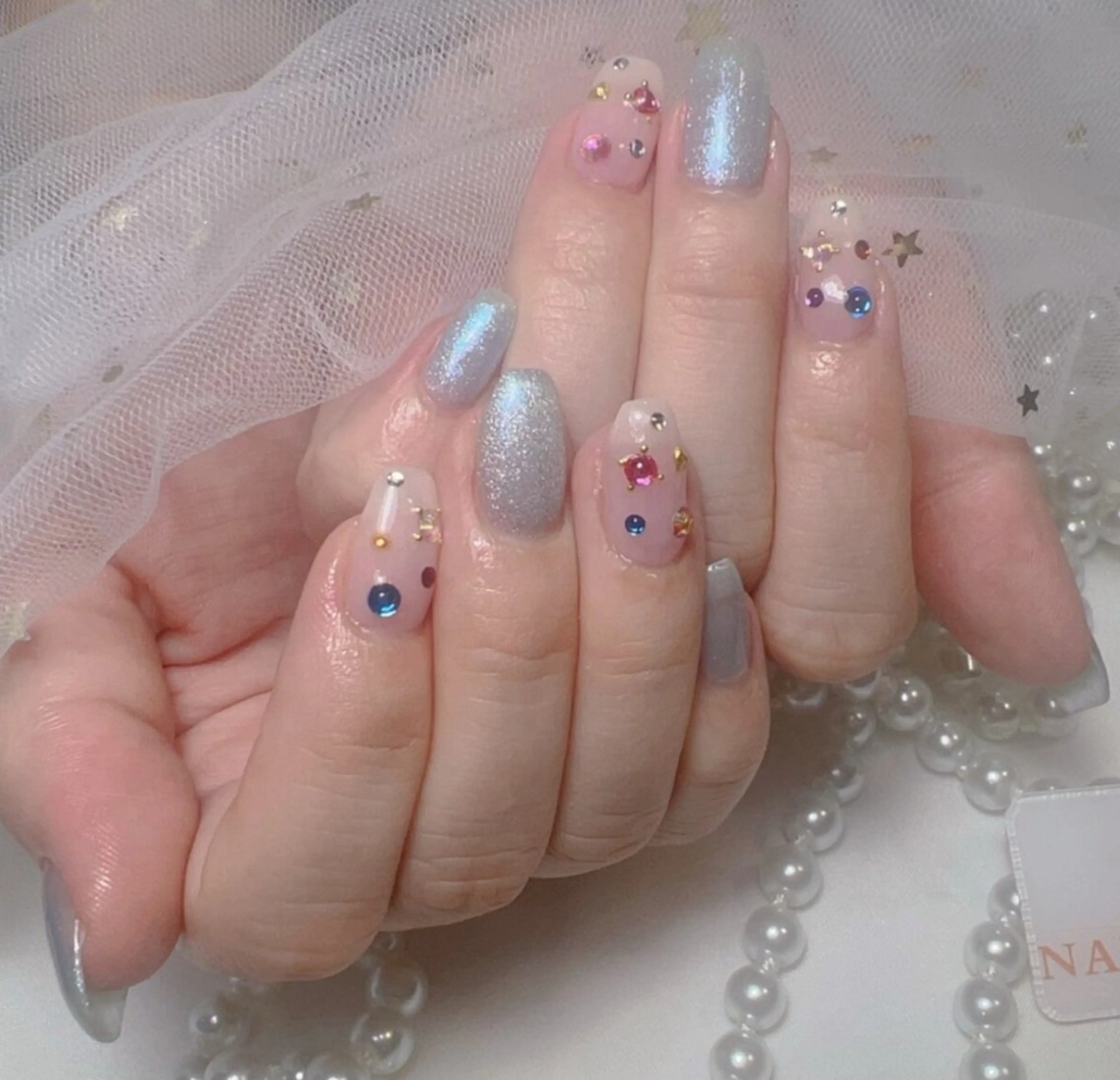 ネイル アートネイル フレンチネイル ジェルネイル グラデーション 韓国ネイル 村中 ハナのネイルデザイン