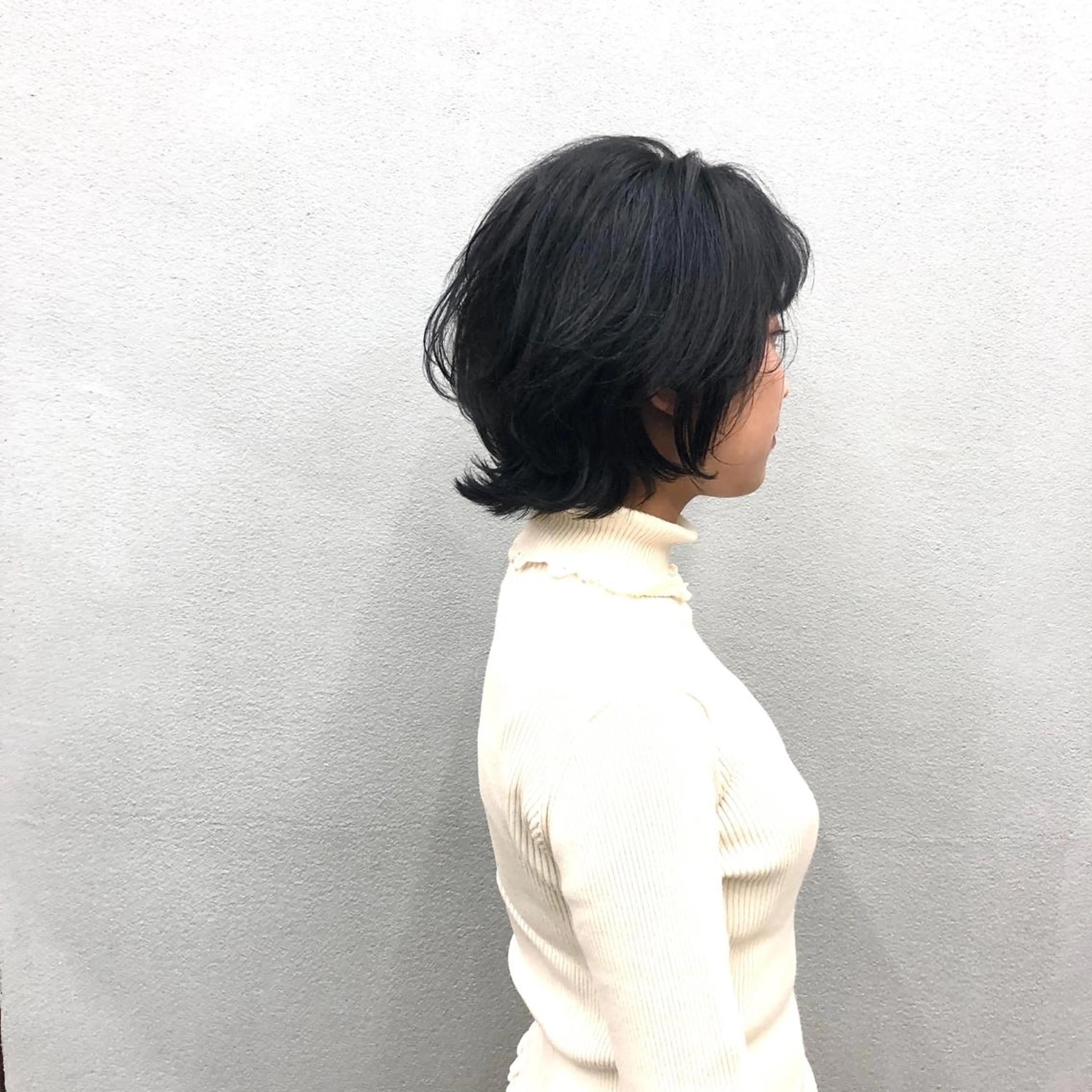 ショート カラー ボブレイヤー ボブ レイヤーカット カット ヘアカラー ボブ/ショート/ 白髪染め/メンズ葛西のヘアスタイル