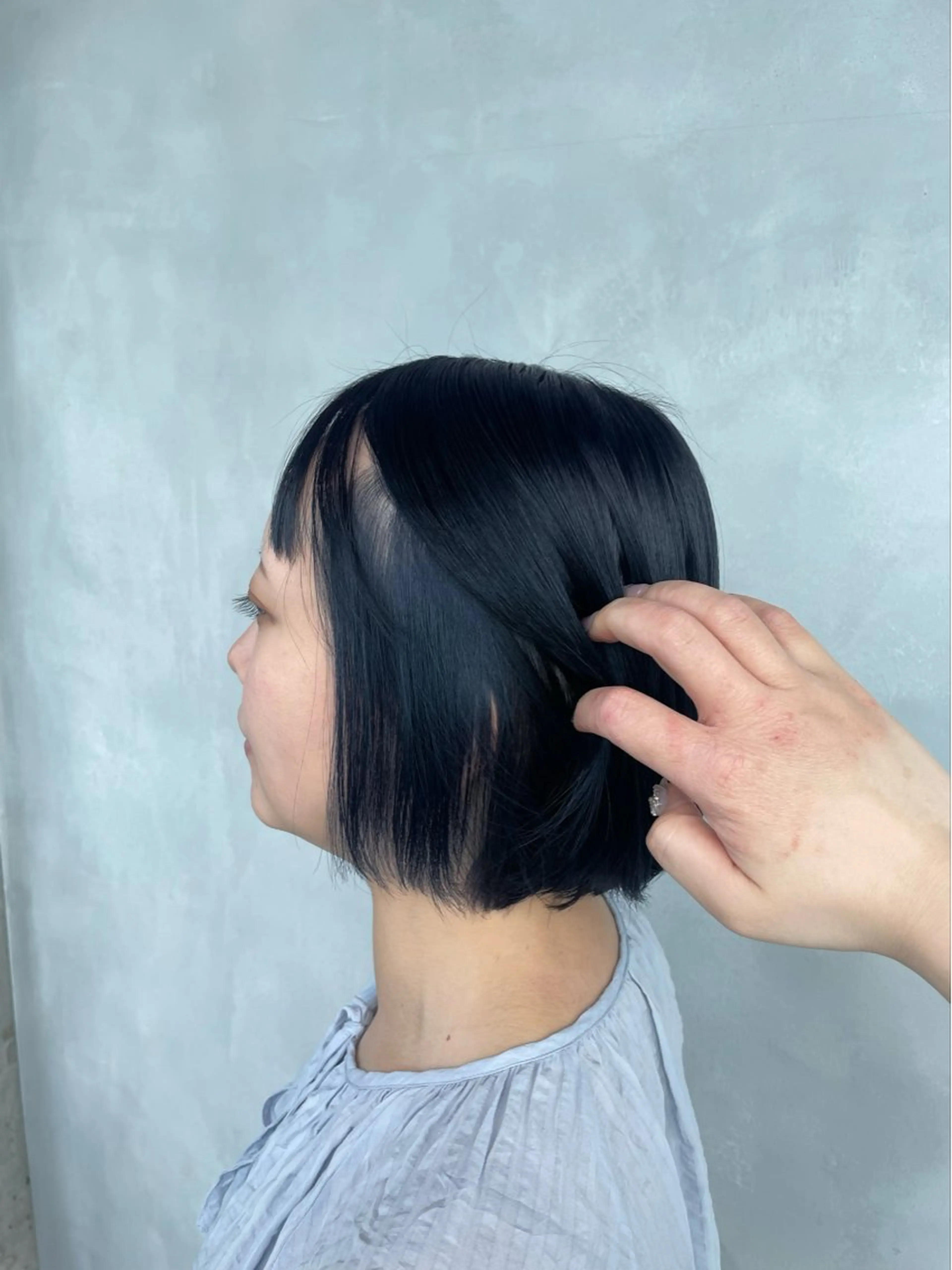 ショート カラー ブルーカラー ネイビーカラー ヘアカラー 暖色/ハイトーン/ カラー/HBLのヘアスタイル