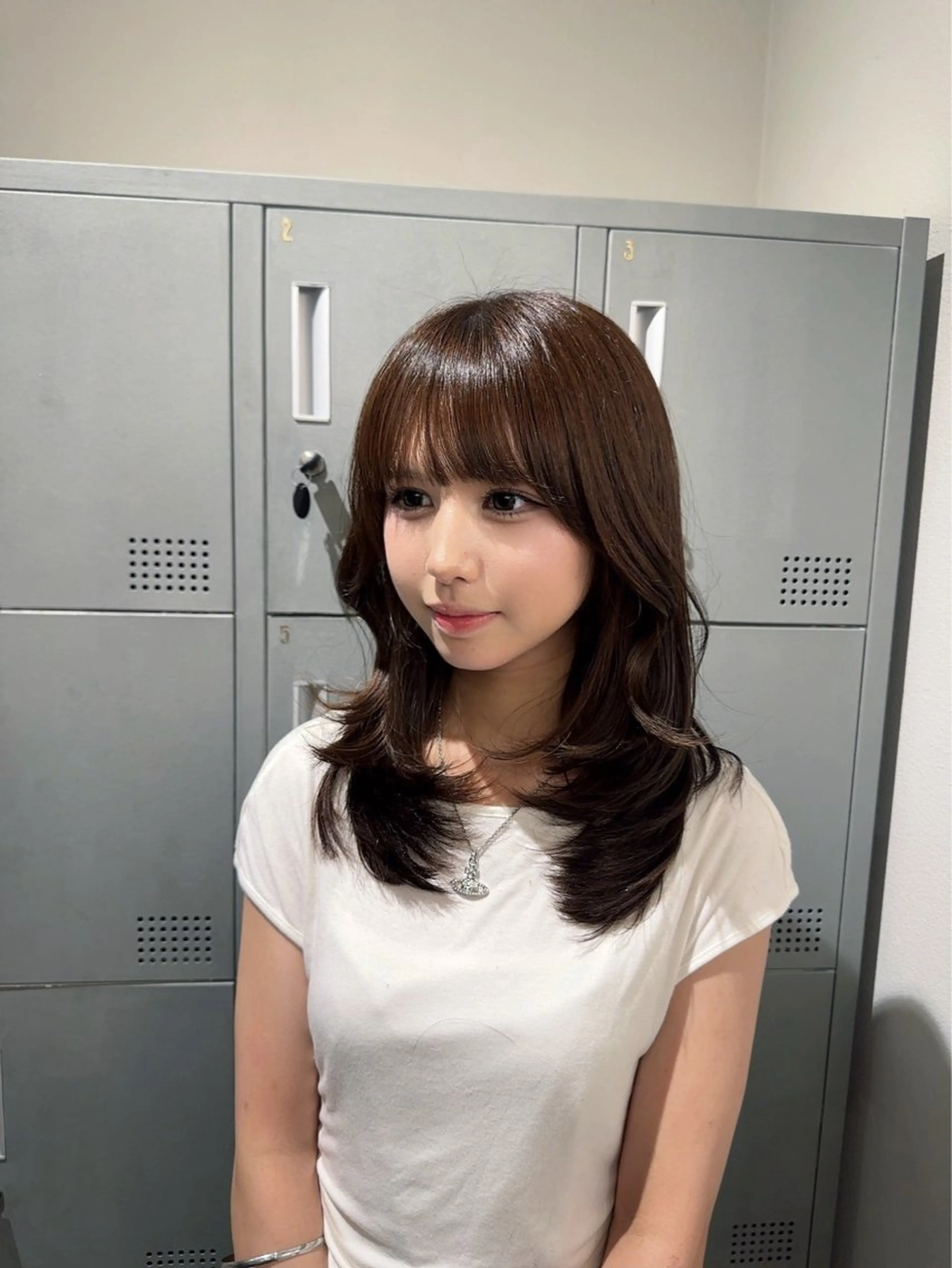 セミロング 透明感カラー/レイ ヤーカット/KaHoのヘアスタイル