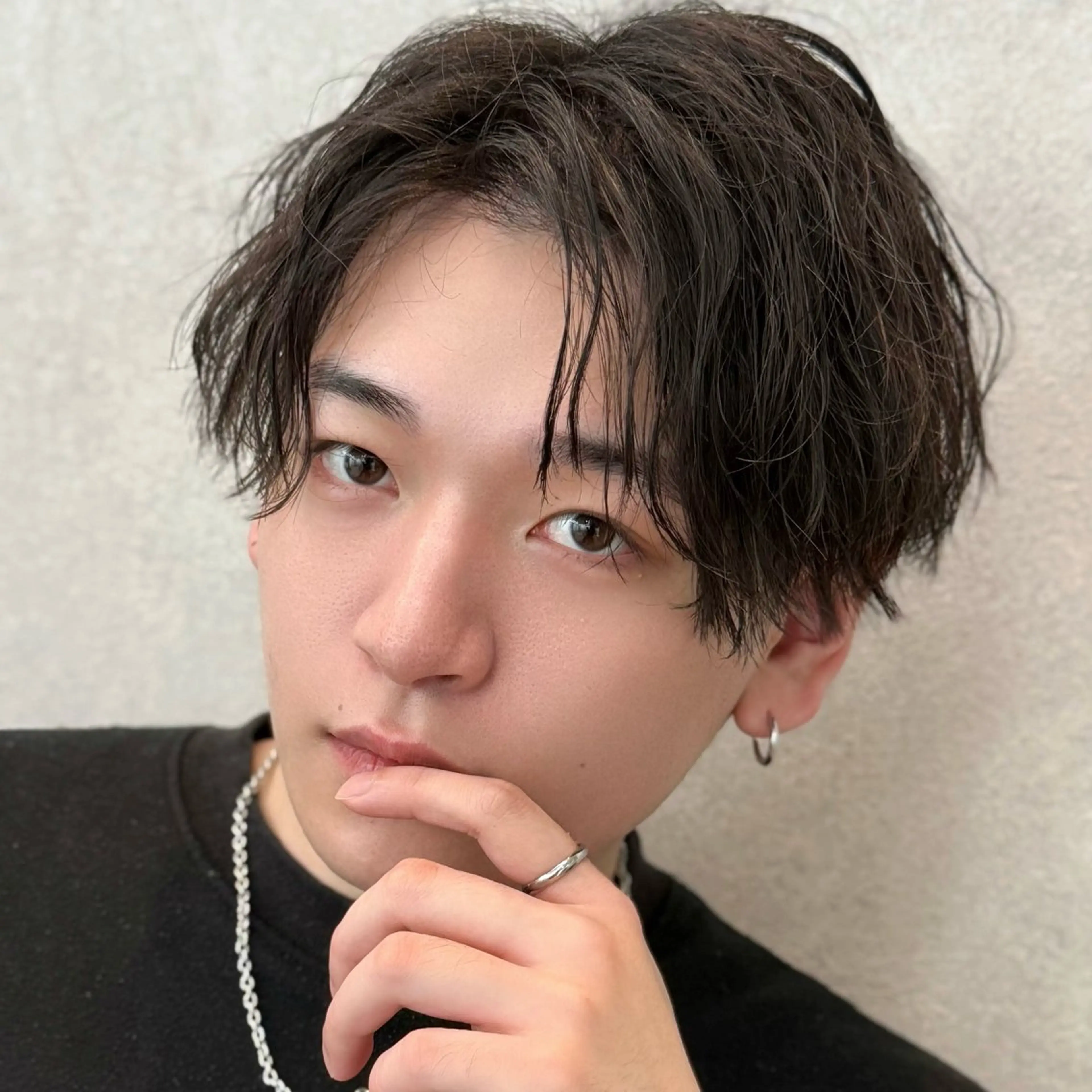 ミディアム メンズ メンズZina代表 田端 麗治のヘアスタイル