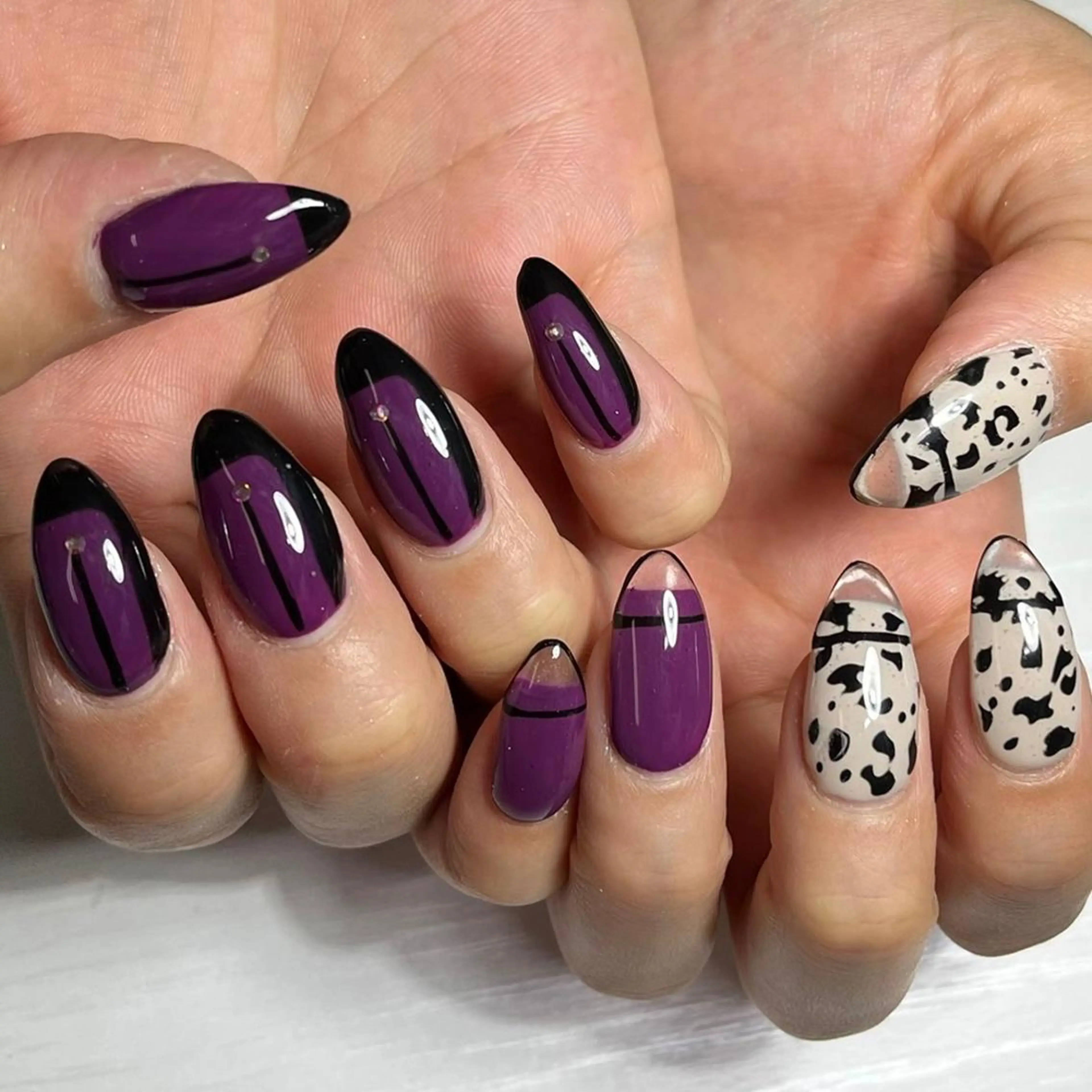 ネイル ハンドネイル καρδιά -ｶﾙﾃﾞｨｱ-のネイルデザイン