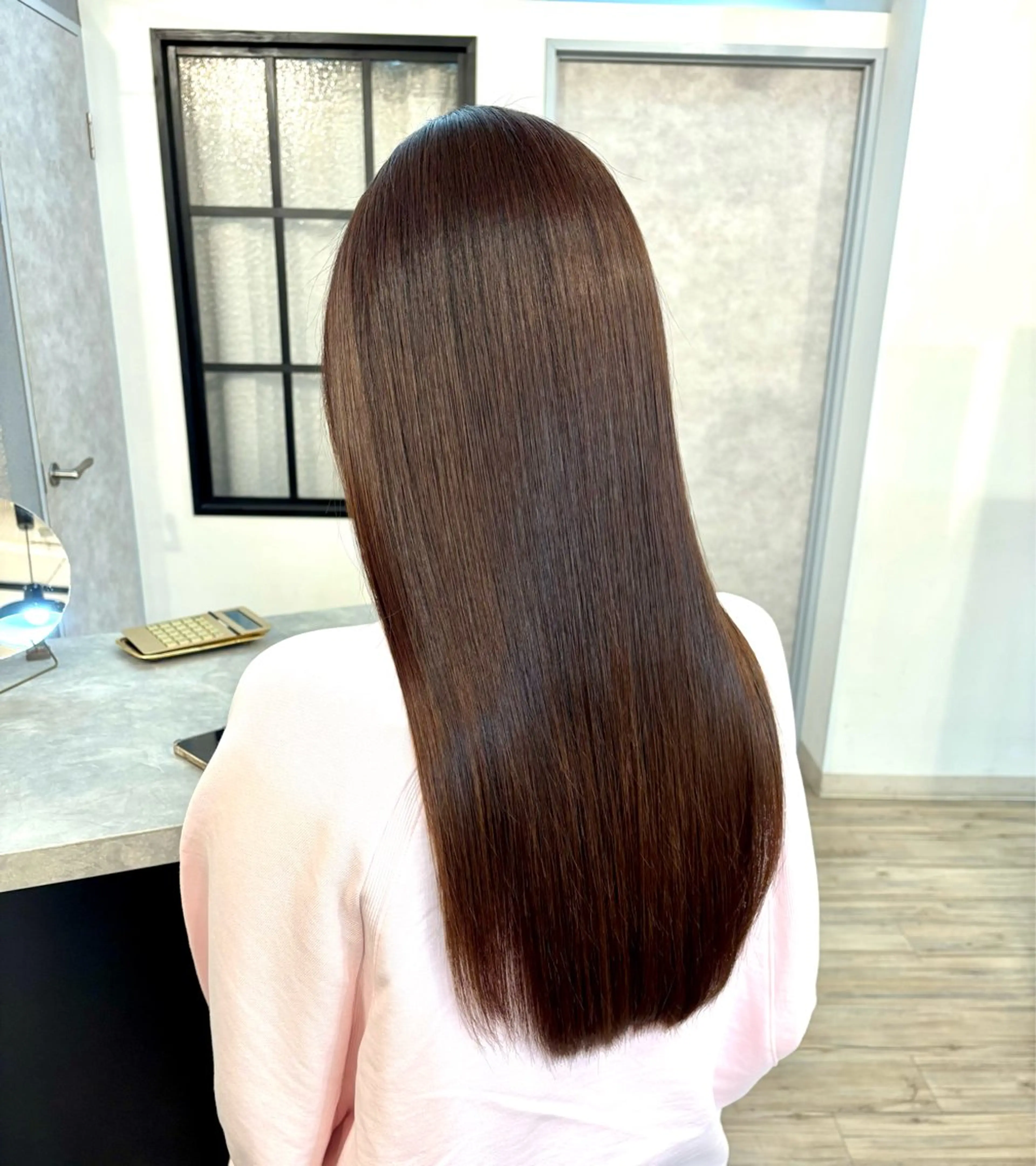 ロング ヘアカラー VISAGE ba.sk 金子詩帆のヘアスタイル