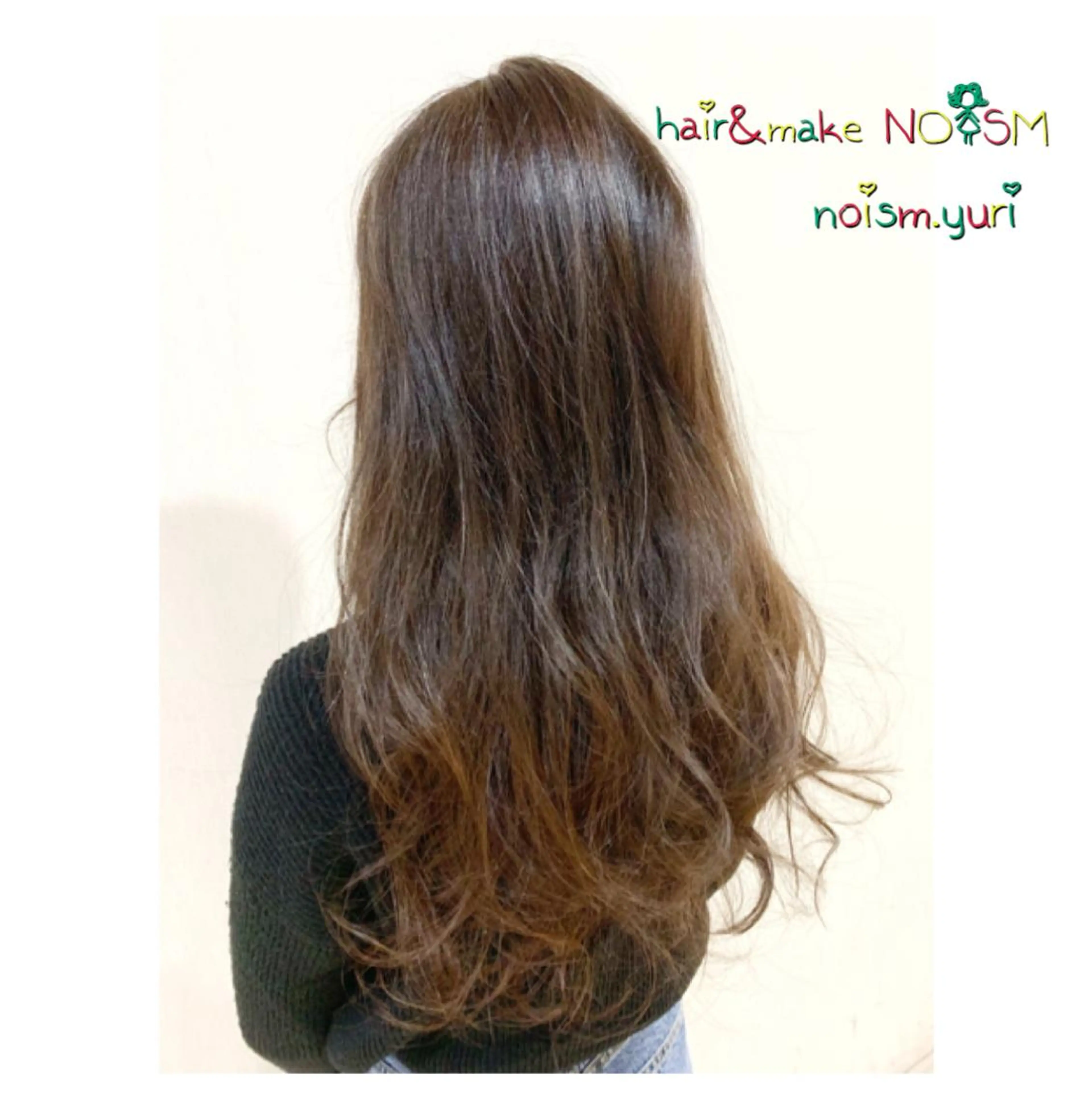 セミロング カラー 指名支持率NO.1 スタイリストのヘアスタイル