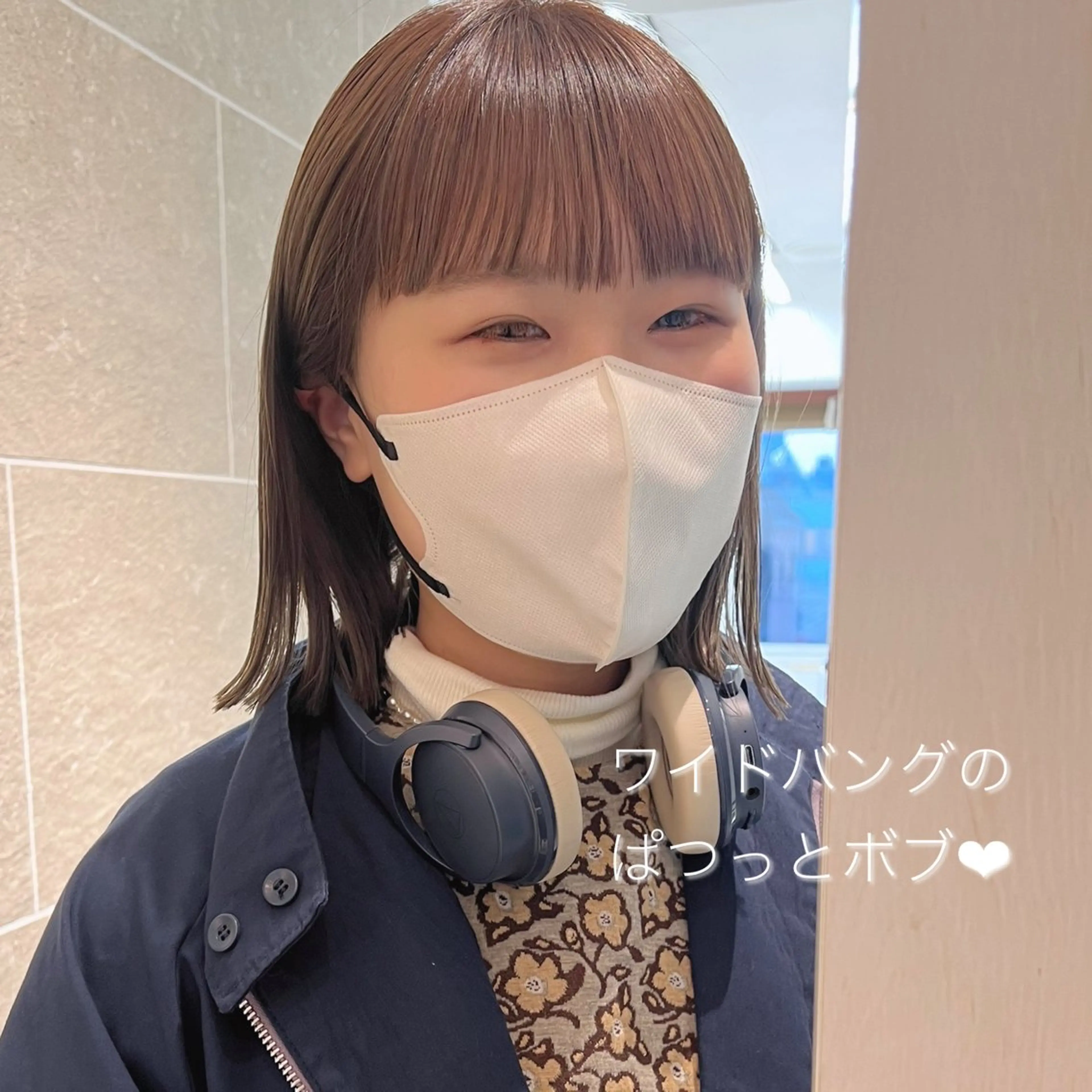 ショート ボブ ワイドバング sand yokohama所属・✨️今だけ無料✨️ 鶴田みなみのヘアスタイル