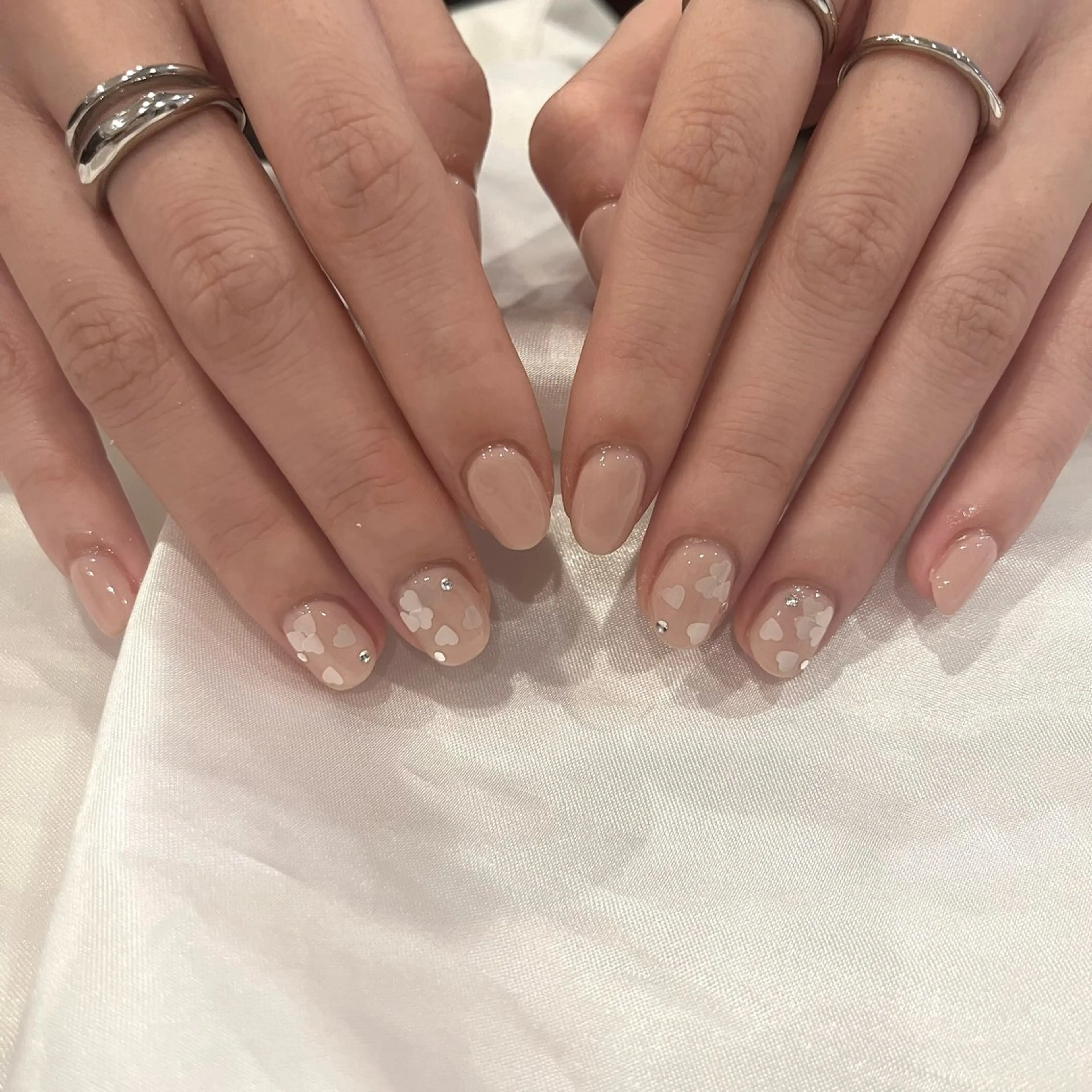 ネイル ハート ハンドネイル ♡Tajima Yumeka♡のネイルデザイン