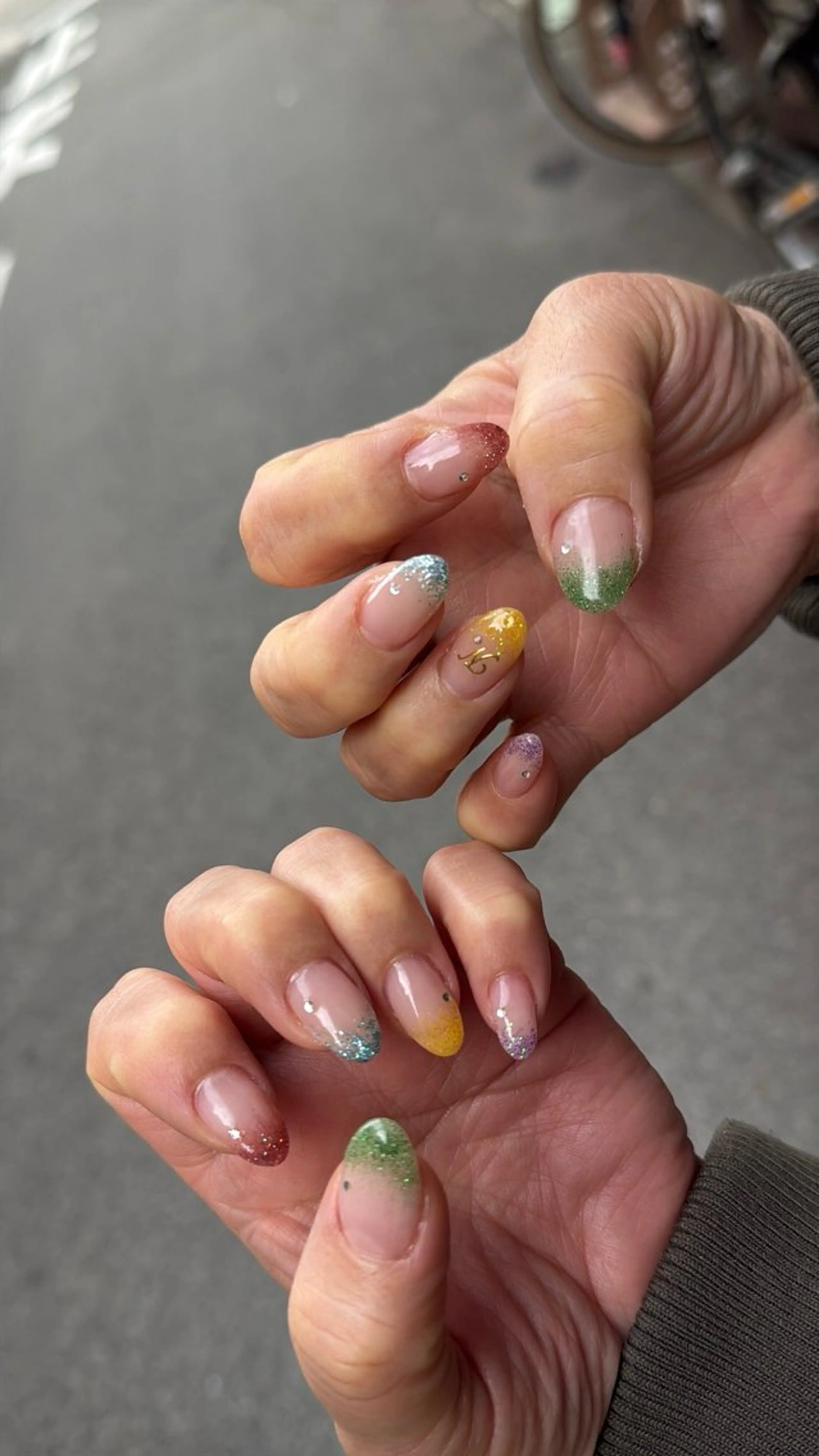 ネイル フラッシュネイル フラッシュマグ フットネイル フレンチネイル 韓国ネイル ハンドネイル SAKU  nail[サクネイル]所属・SAKU nail 作島茜のネイルデザイン