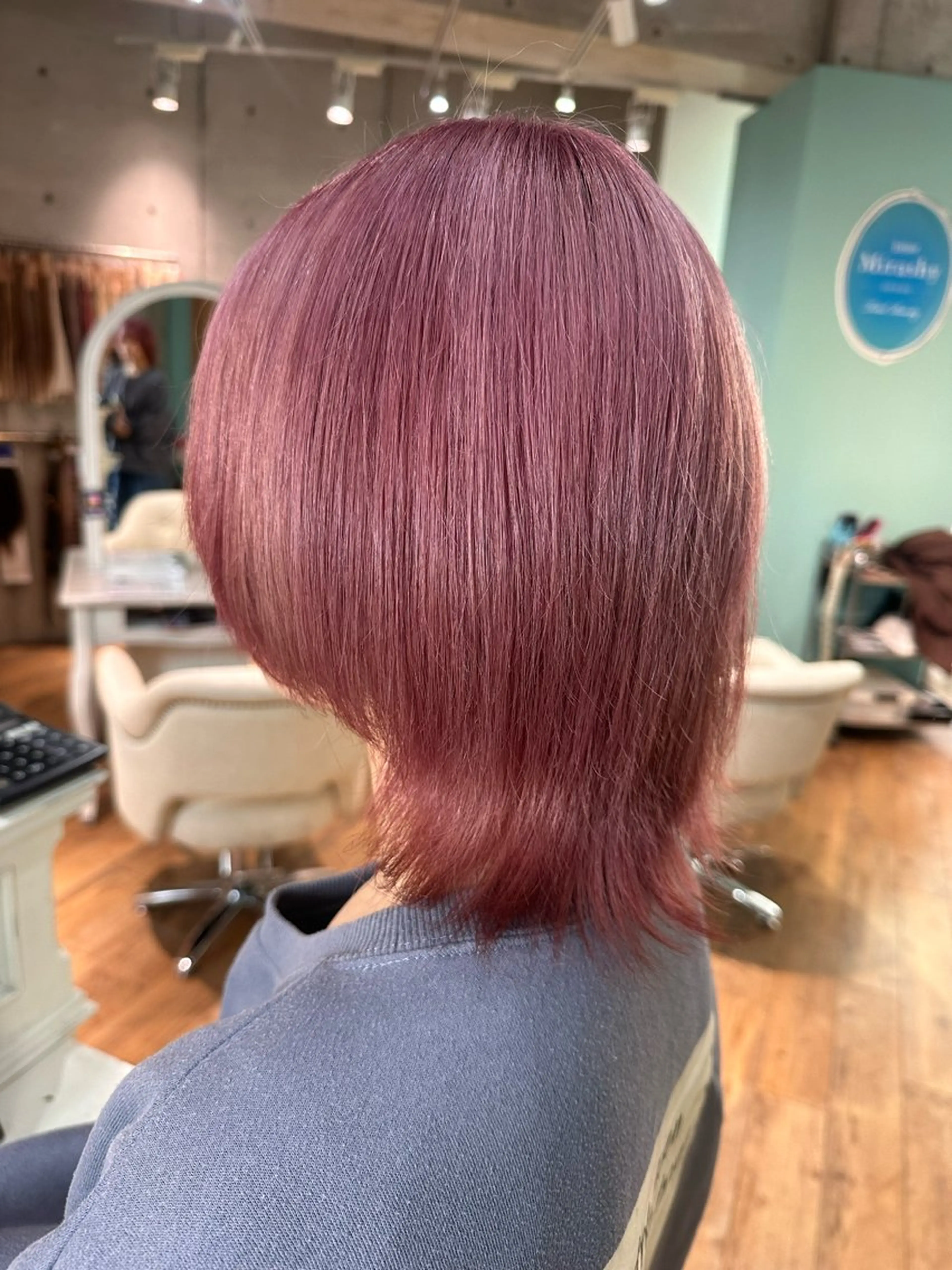 ショート カラー ピンクカラー ヘアカラー トリートメント 🧸プルエクステ❤︎ ネイルKAO🧸のヘアスタイル