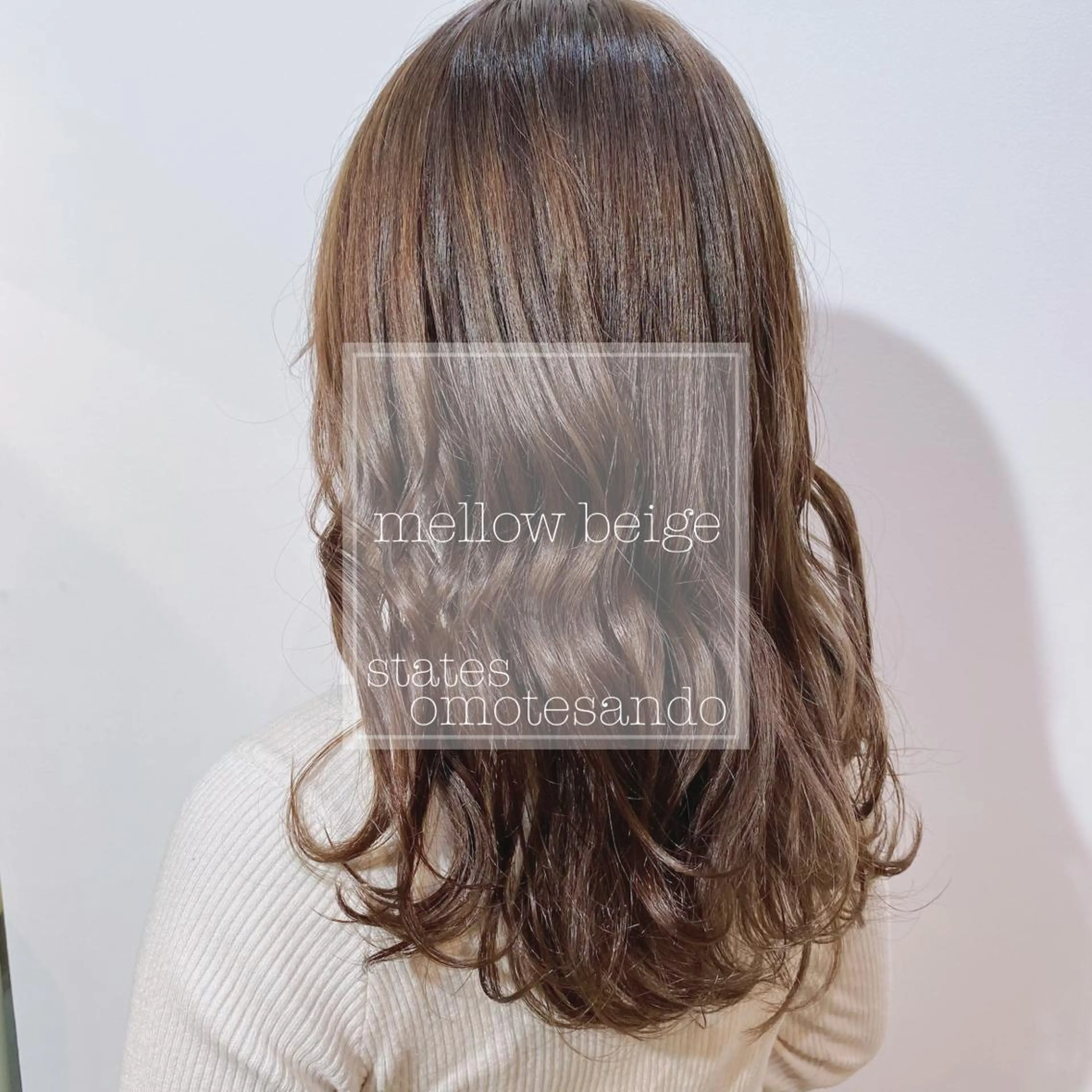 セミロング カラー 新宿/韓国風レイヤー 髪質改善/渋谷直樹のヘアスタイル