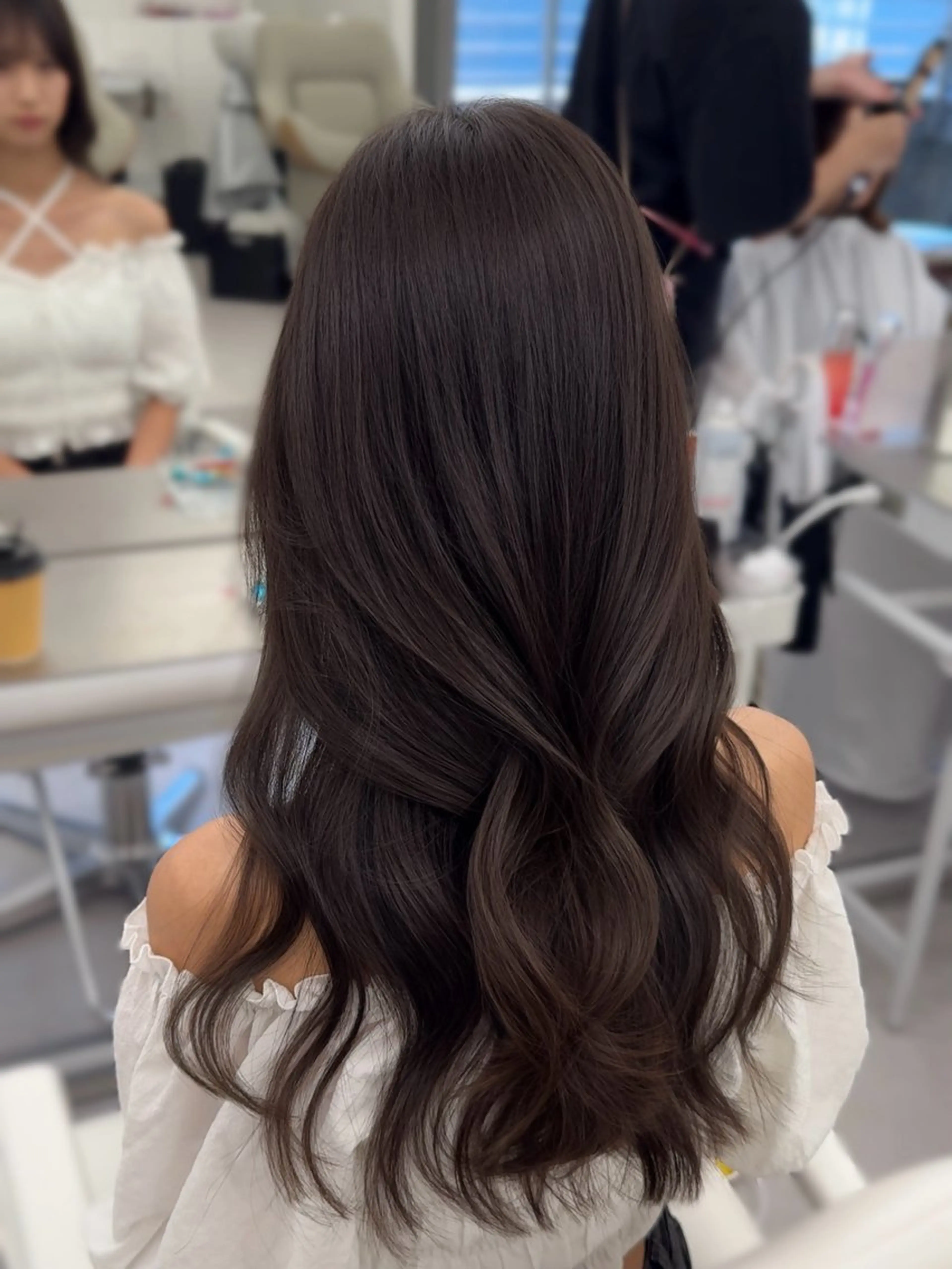 ミディアム カラー ヘアアレンジ 最小顔周り&レイヤー 特化/池袋/kokiのヘアスタイル