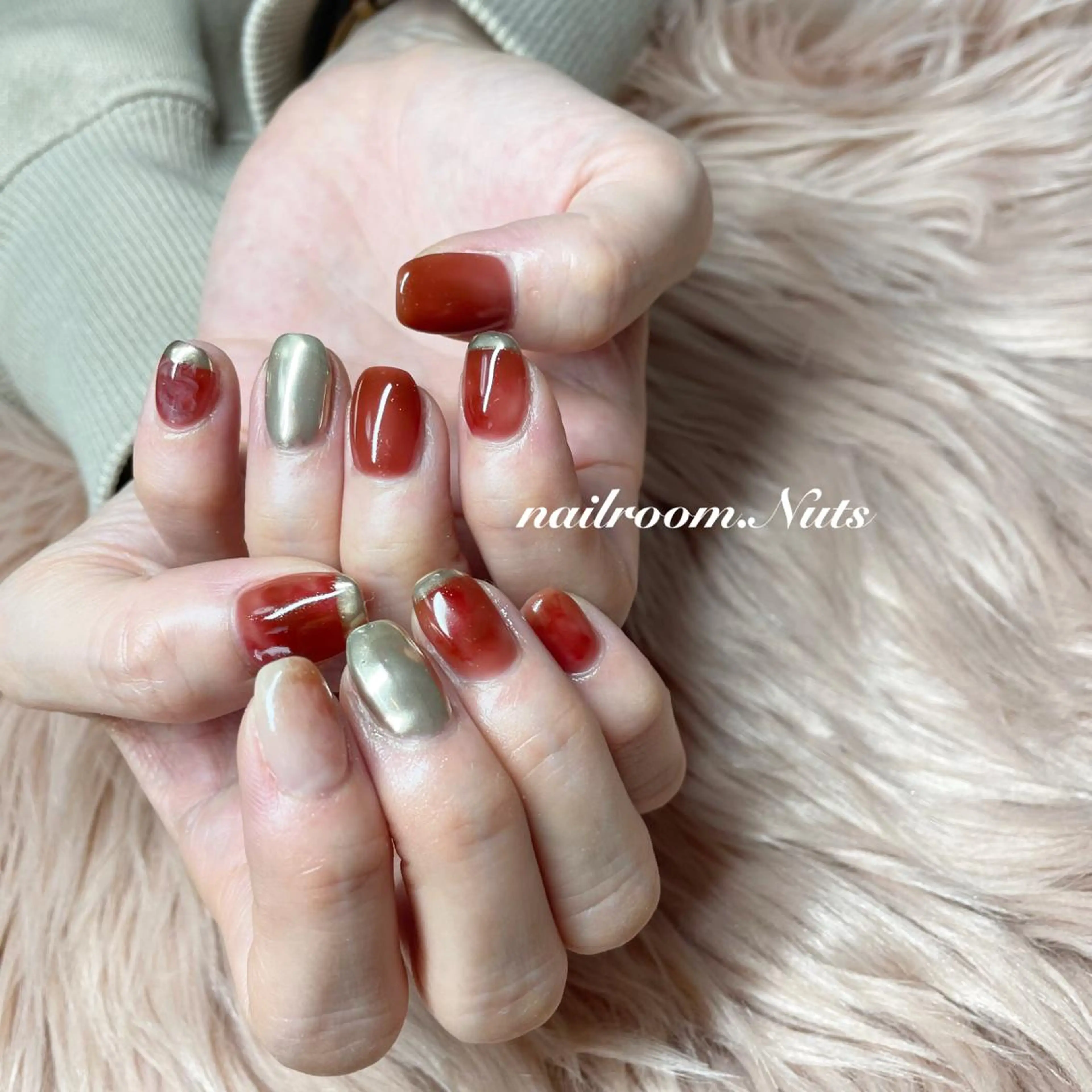 ネイル ハンドネイル nailsalon Nutsのネイルデザイン