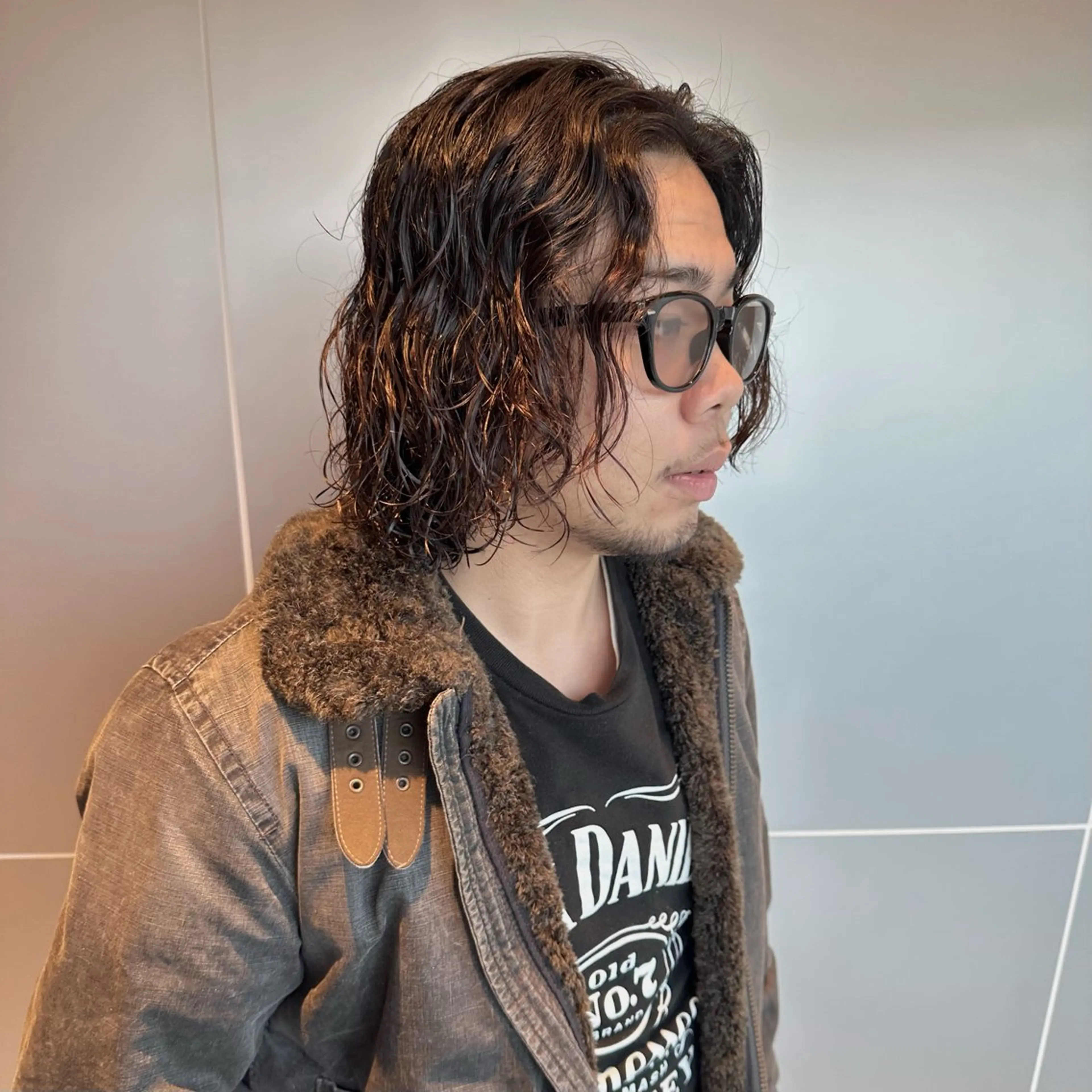 セミロング パーマ メンズ メンズパーマ セミロングパーマ スパイラルパーマ カット パーマ メンズパーマ達人/ フェード/イツキのヘアスタイル