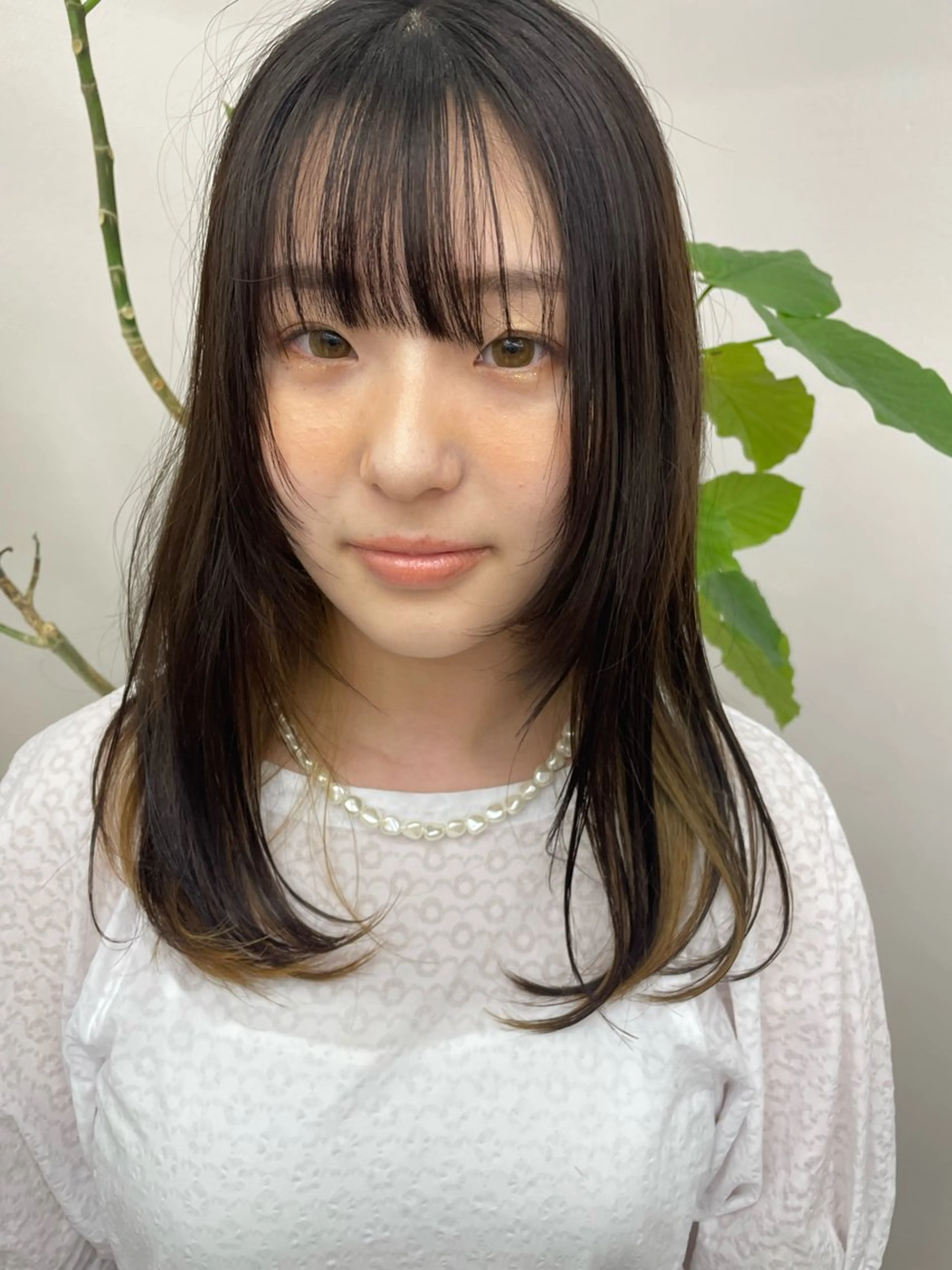 ロング カラー 🧸顔まわりカット 🧸山形紗奈のヘアスタイル