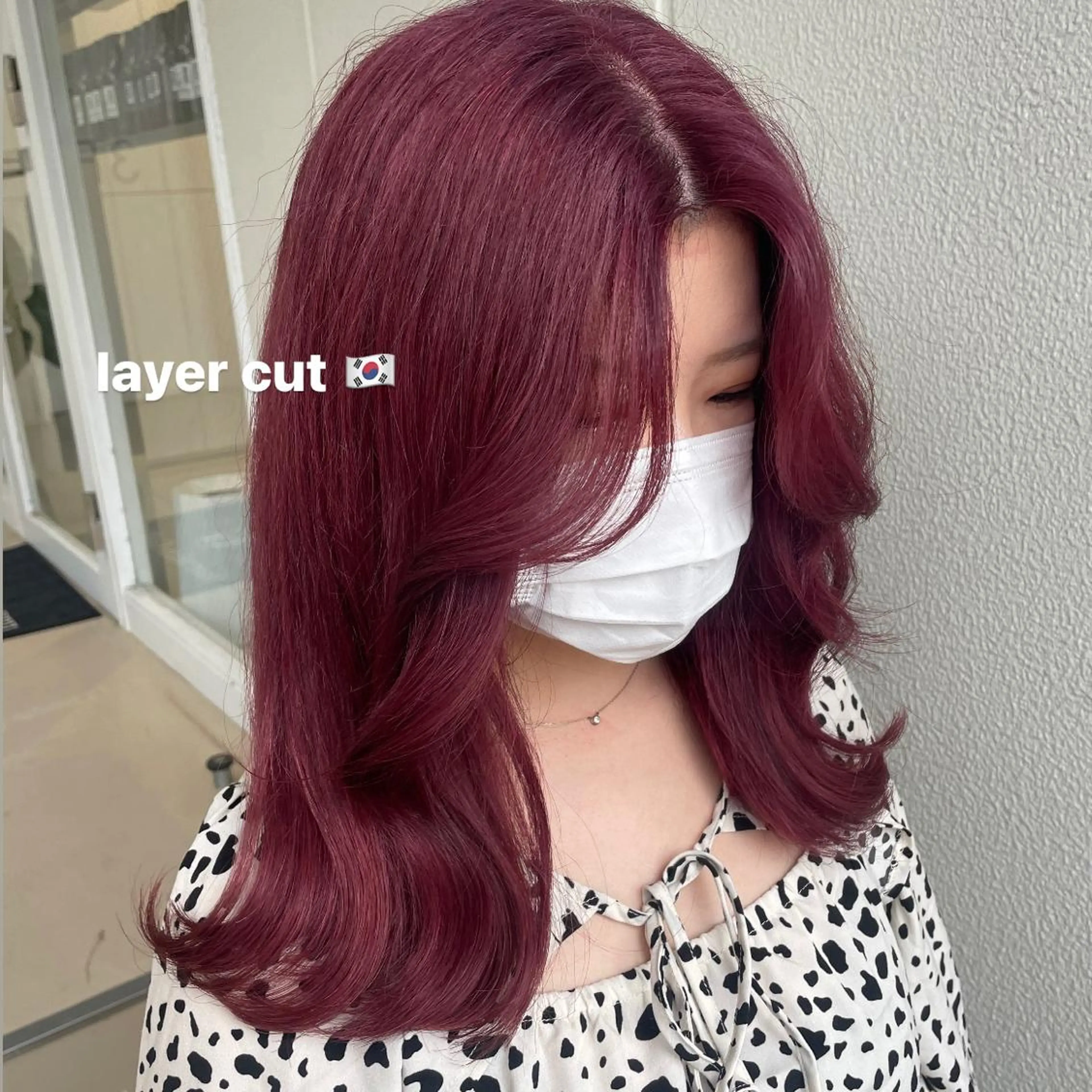 セミロング 《暖色/韓国hair 》🇰🇷桑原ユキネのヘアスタイル