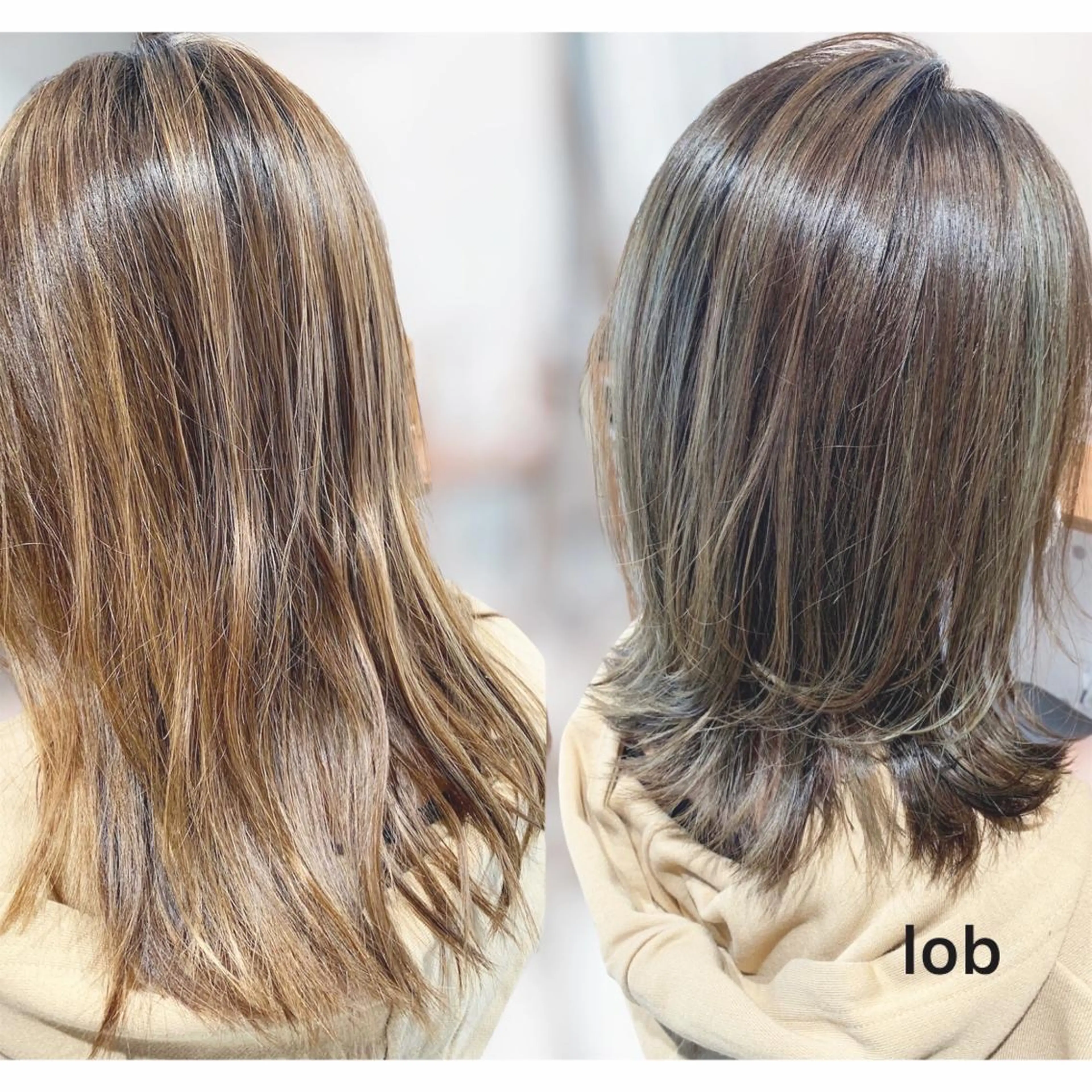 ミディアム カラー カット ヘアカラー トリートメント GO TODAY SHAiRE SALON 梅田店所属・3ヶ月持ちが良い ボブ/ショートのヘアスタイル